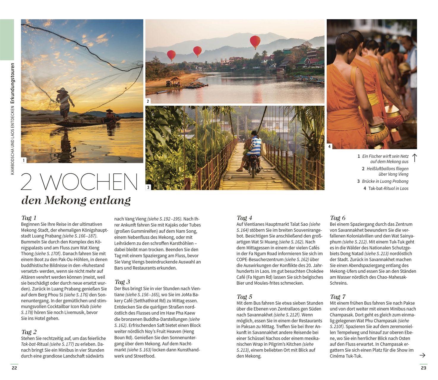 Beispielinhalt (Bild) Vis-à-Vis Reiseführer Kambodscha & Laos
