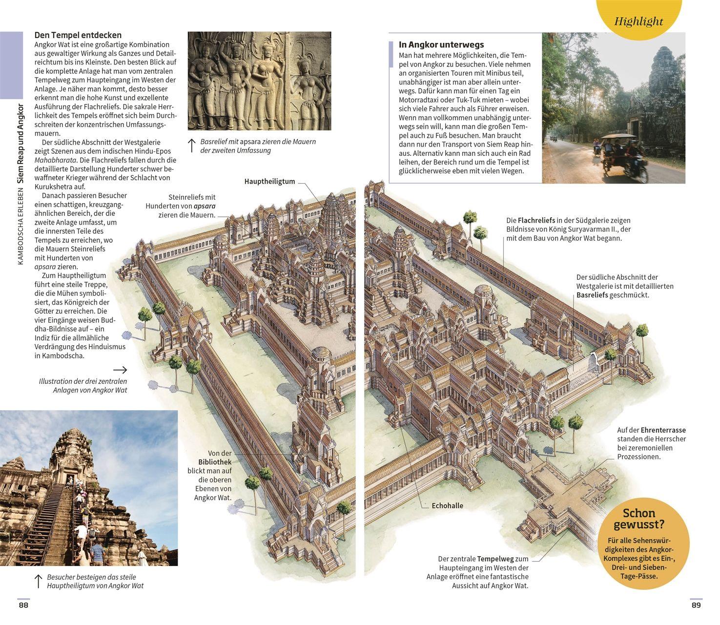 Beispielinhalt (Bild) Vis-à-Vis Reiseführer Kambodscha & Laos