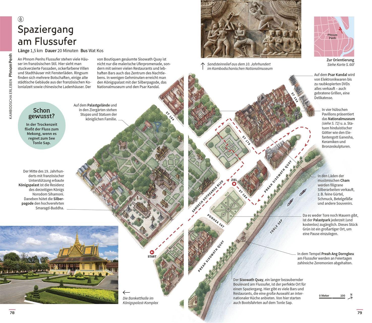 Beispielinhalt (Bild) Vis-à-Vis Reiseführer Kambodscha & Laos