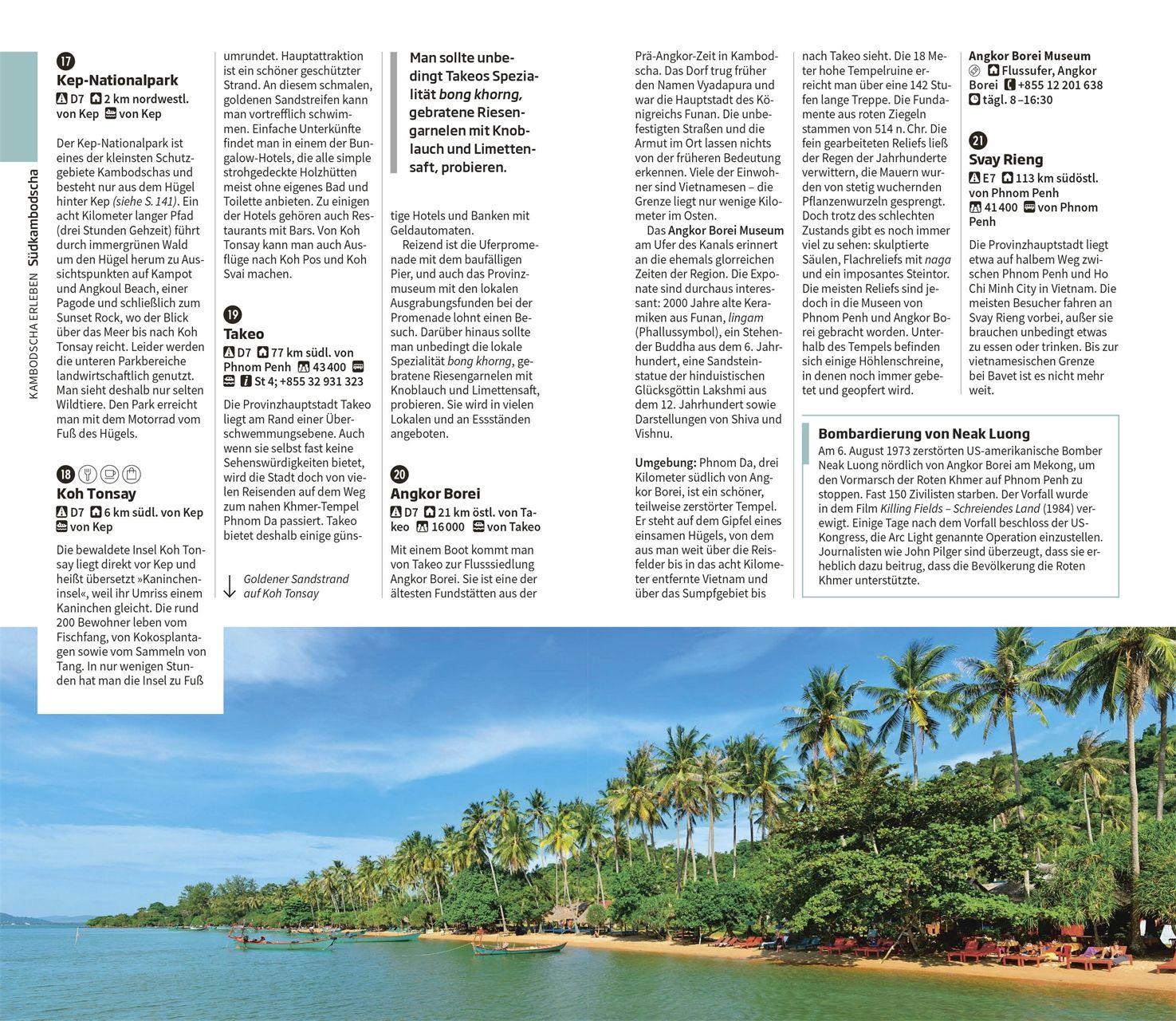 Beispielinhalt (Bild) Vis-à-Vis Reiseführer Kambodscha & Laos