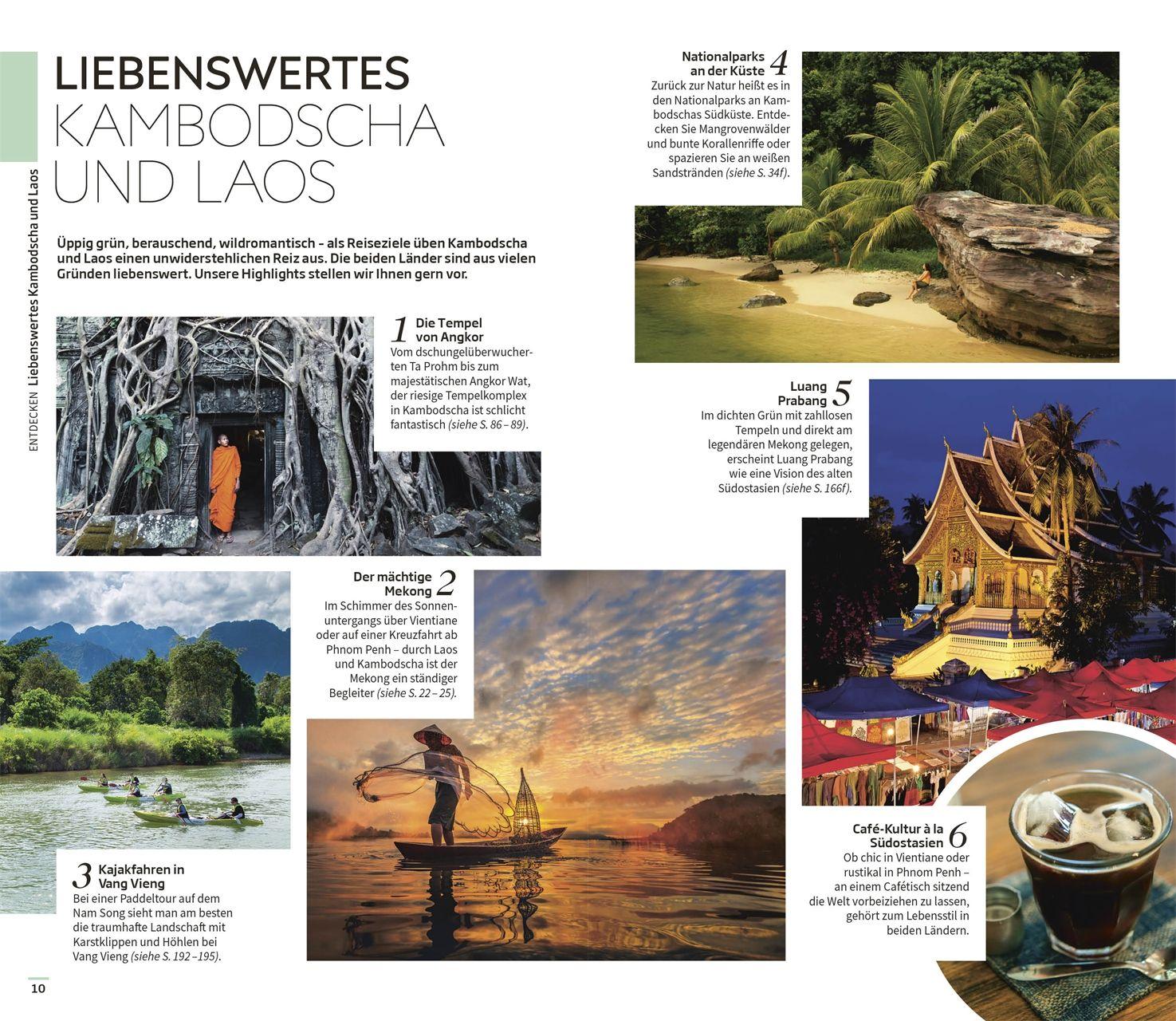 Beispielinhalt (Bild) Vis-à-Vis Reiseführer Kambodscha & Laos