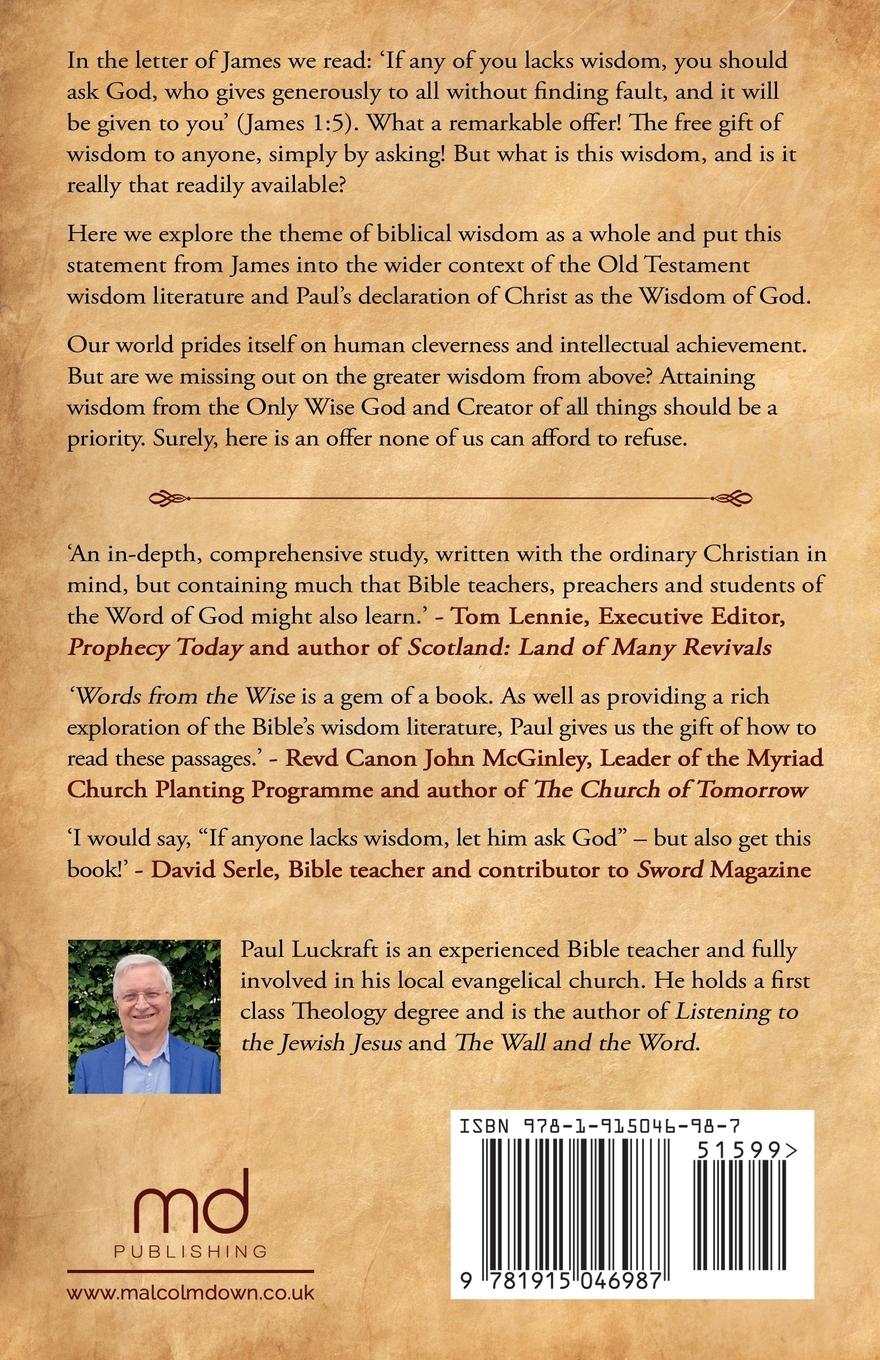 Rückseitencover Words from the Wise