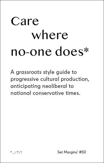 Vorderes Coverbild Care Where No One Does