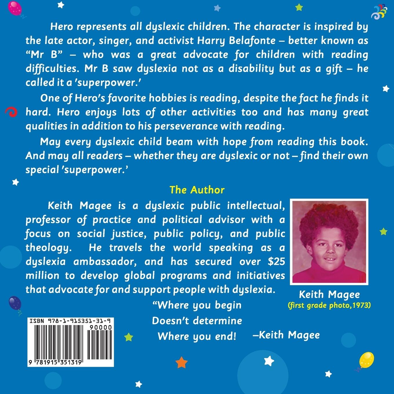 Rückseitencover Hero Likes Reading But Reading is Hard