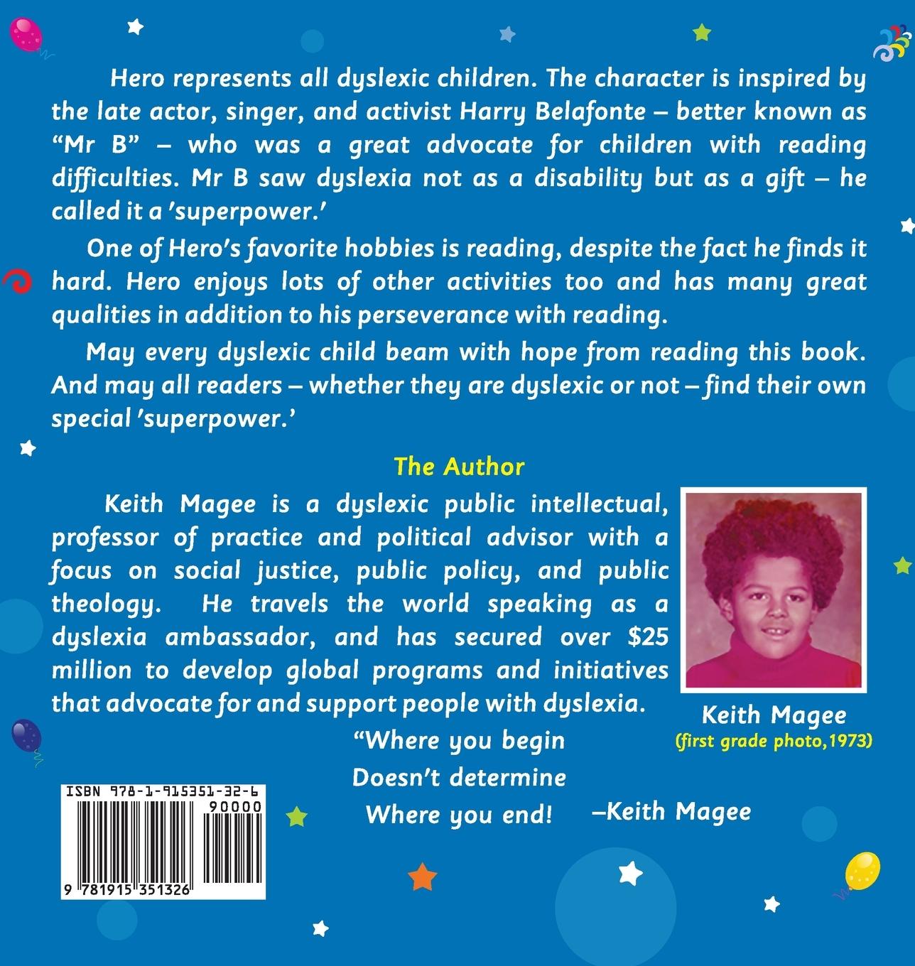 Rückseitencover Hero Likes Reading But Reading is Hard