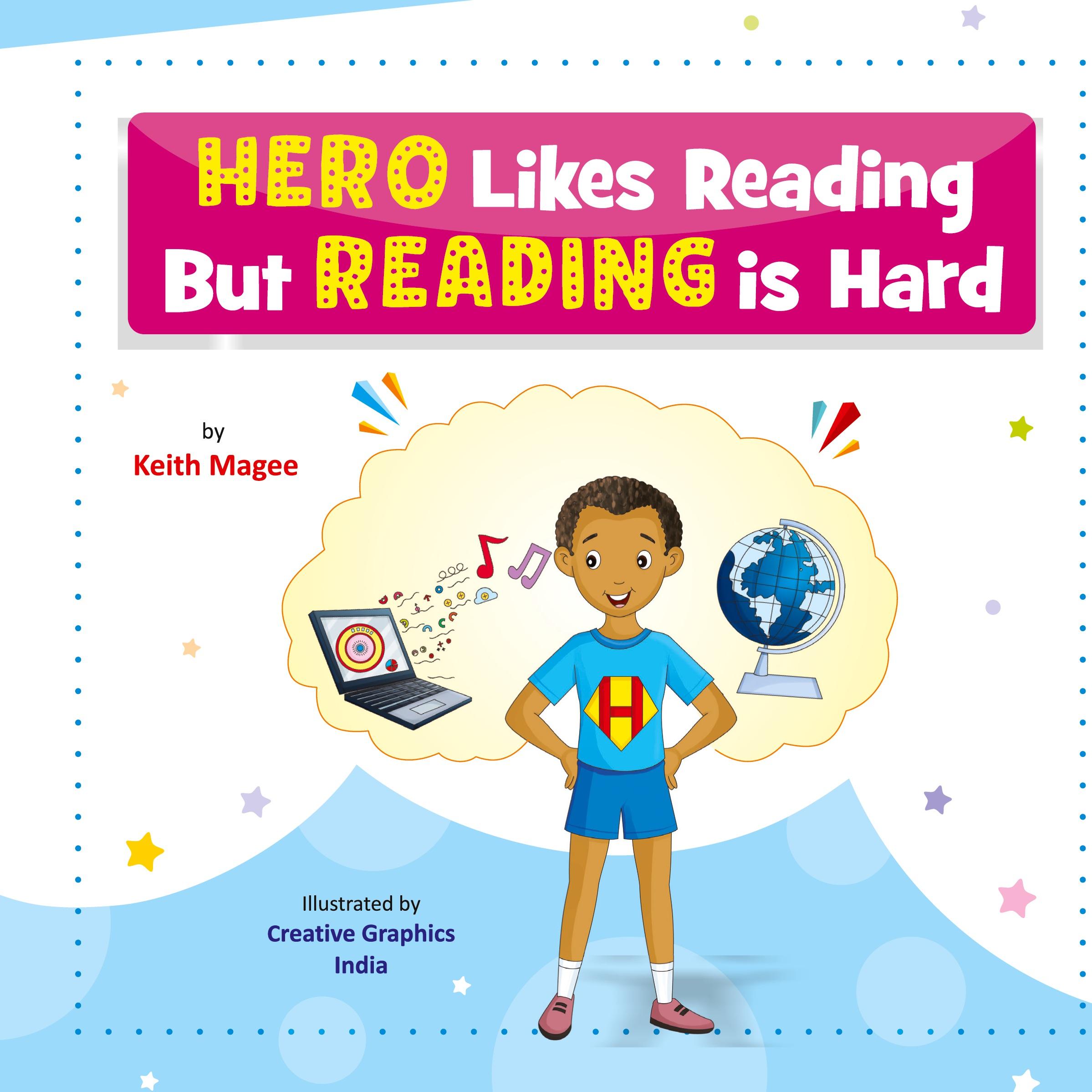 Vorderes Coverbild Hero Likes Reading But Reading is Hard
