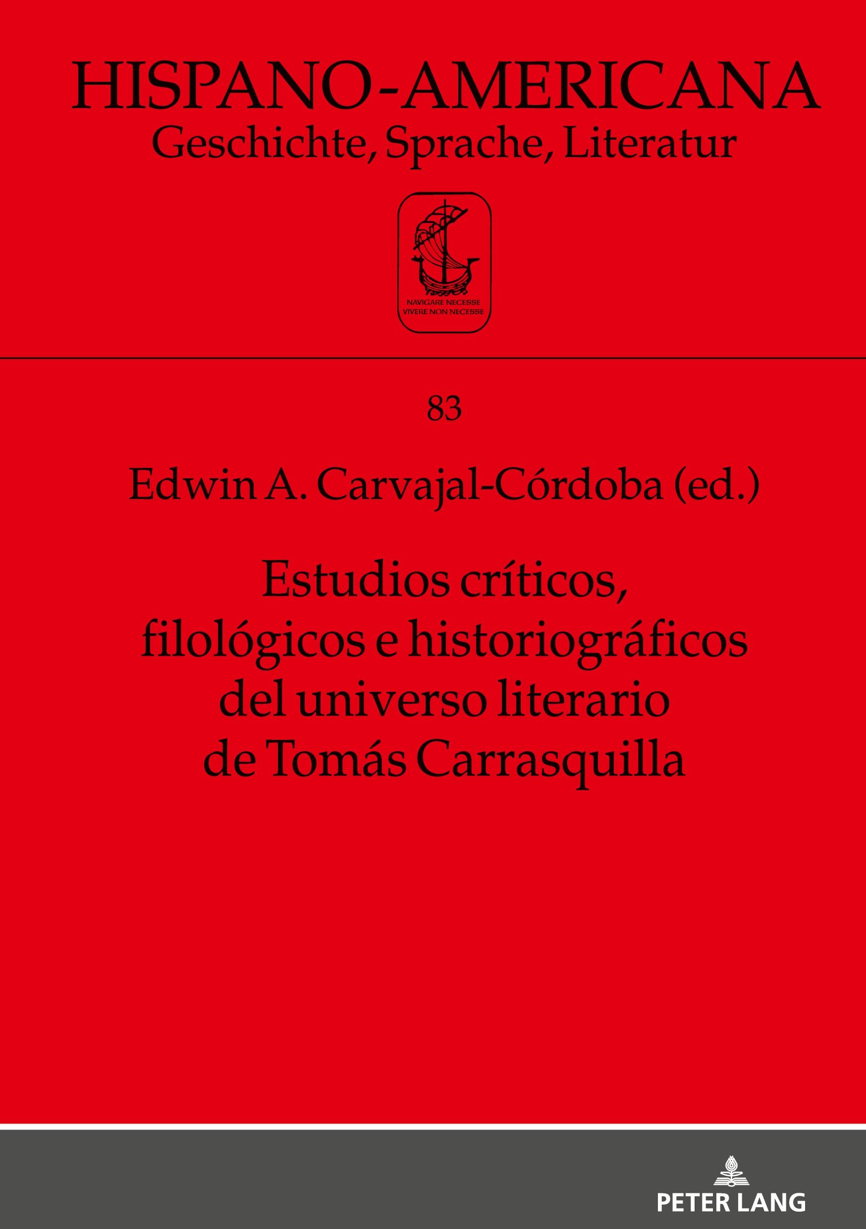 Vorderes Coverbild Estudios críticos, filológicos e historiográficos del universo literario de Tomás Carrasquilla