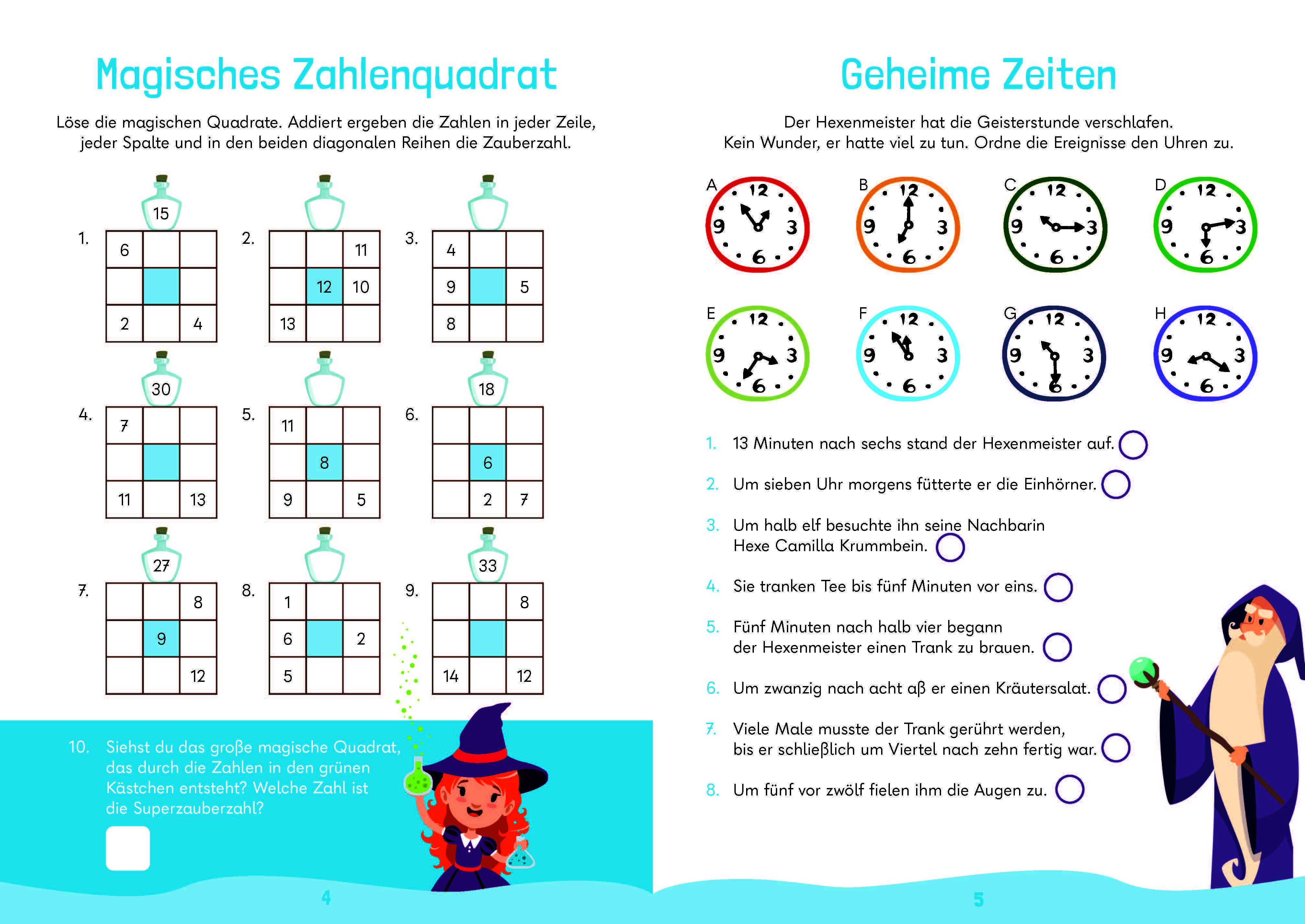 Beispielinhalt (Bild) Mein megacooles Rätselbuch - Rechnen | Logik | Spaß mit Zahlen - ab 8 Jahren - Band 1