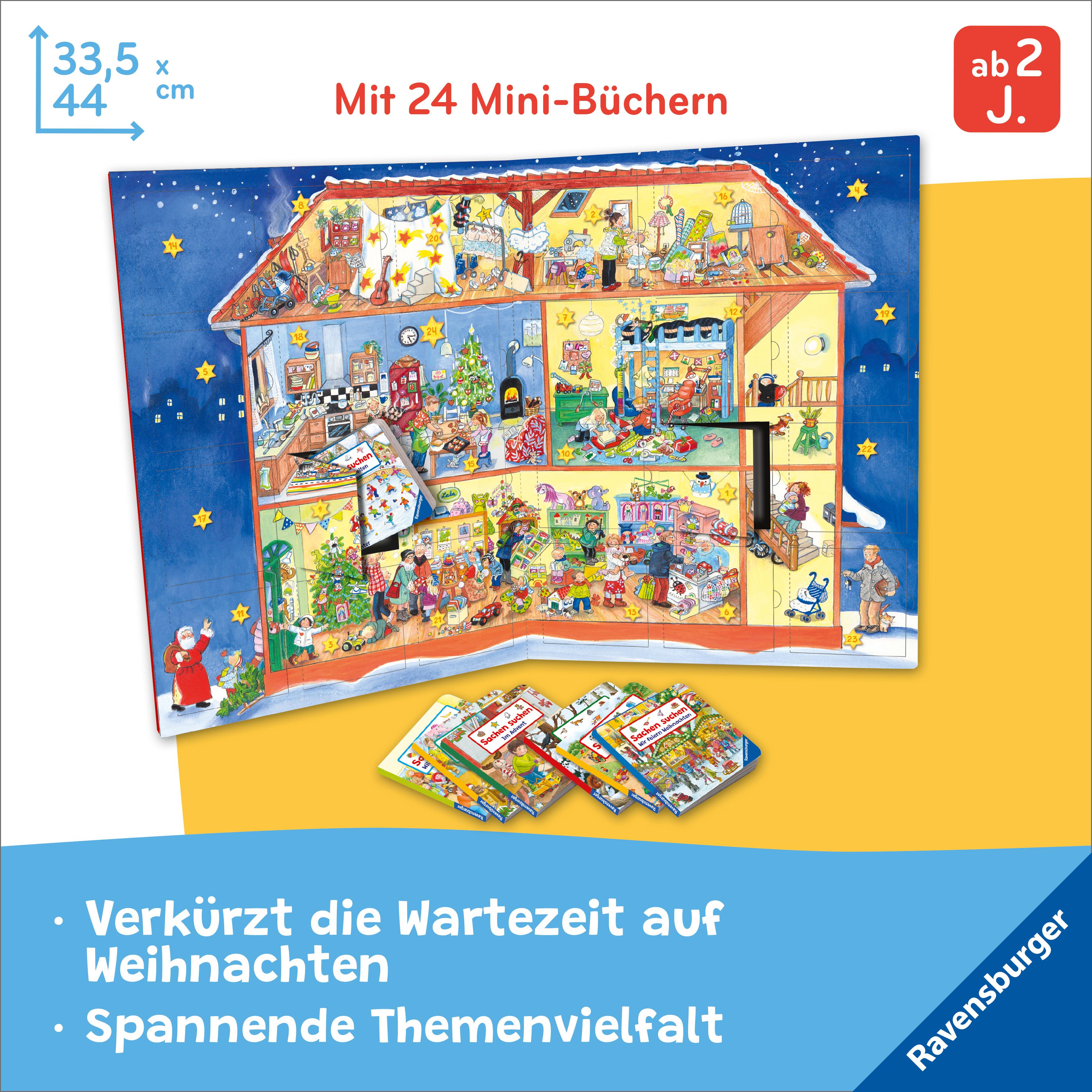 Beispielinhalt (Bild) Mein großer Sachen suchen Adventskalender