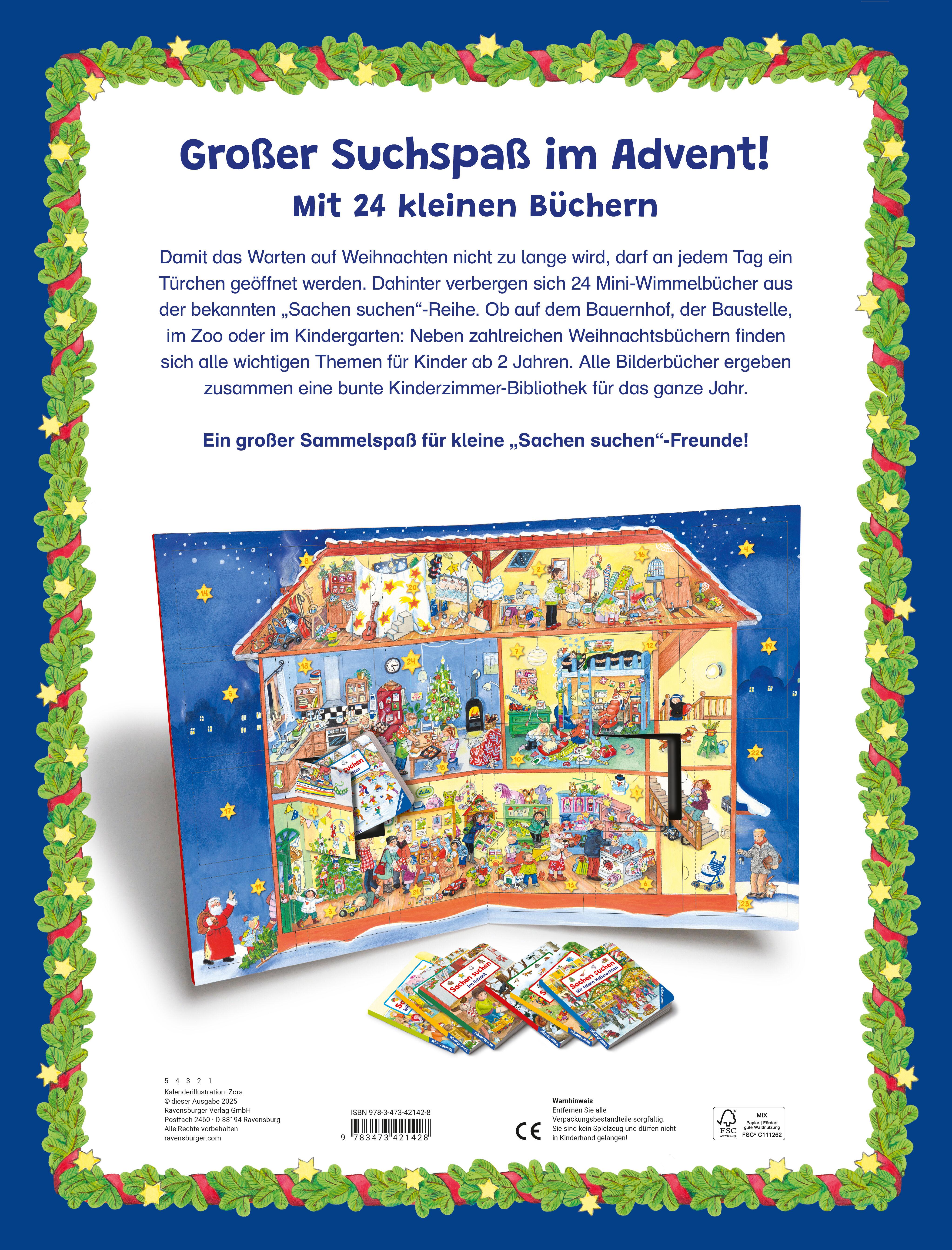 Rückseitencover Mein großer Sachen suchen Adventskalender