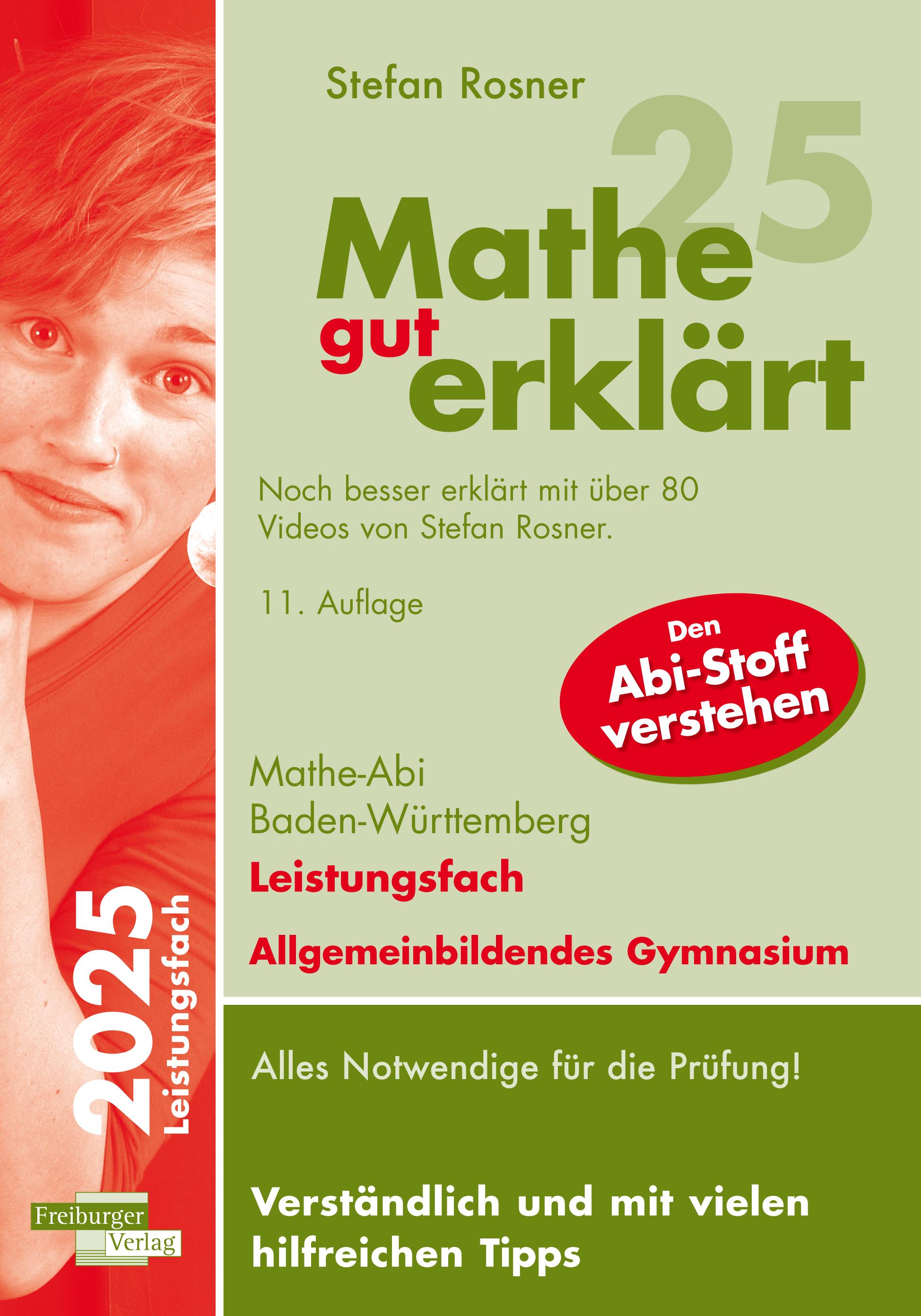 Vorderes Coverbild Mathe gut erklärt 2025 Leistungsfach Baden-Württemberg Gymnasium