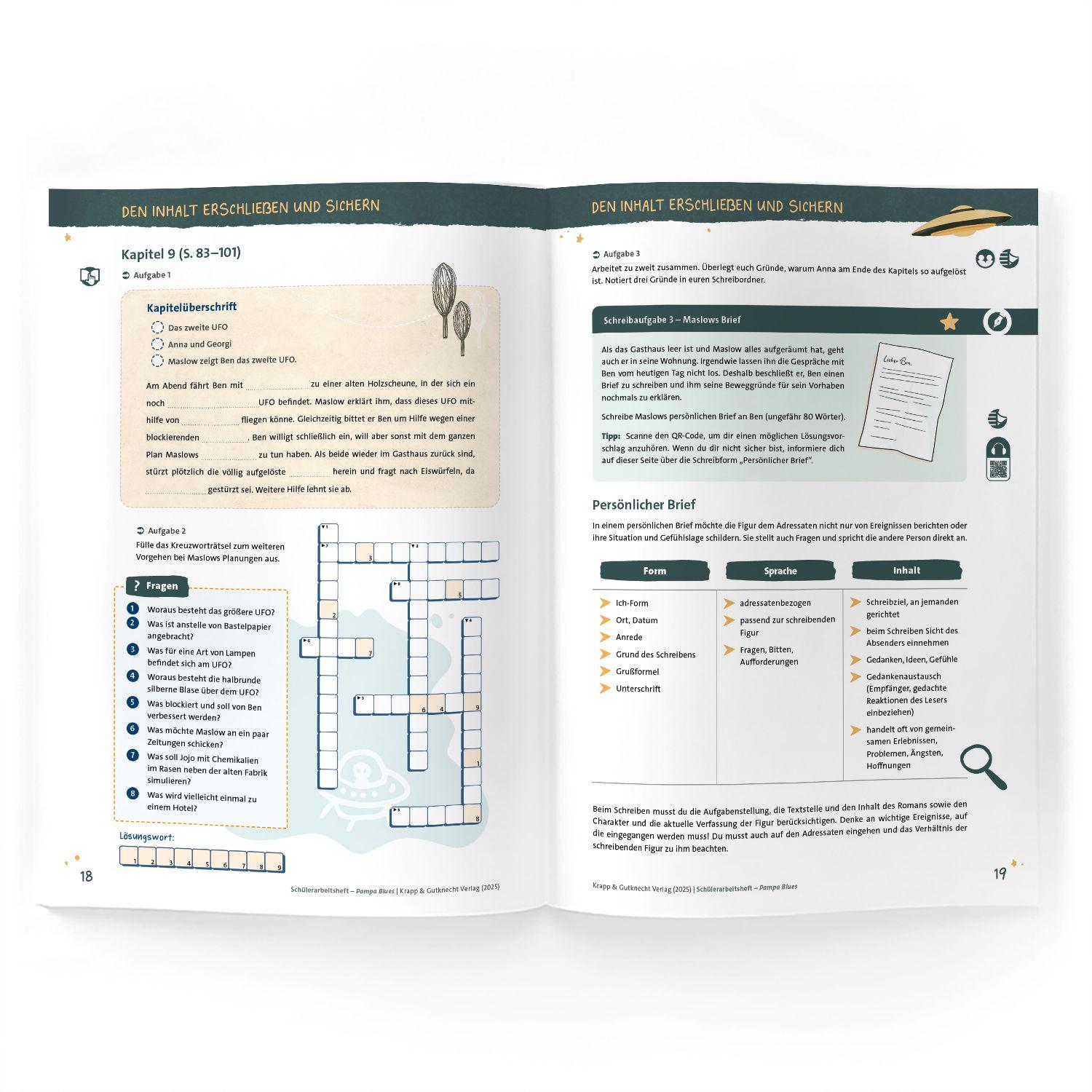 Beispielinhalt (Bild) Pampa Blues - Rolf Lappert - Schülerarbeitsheft