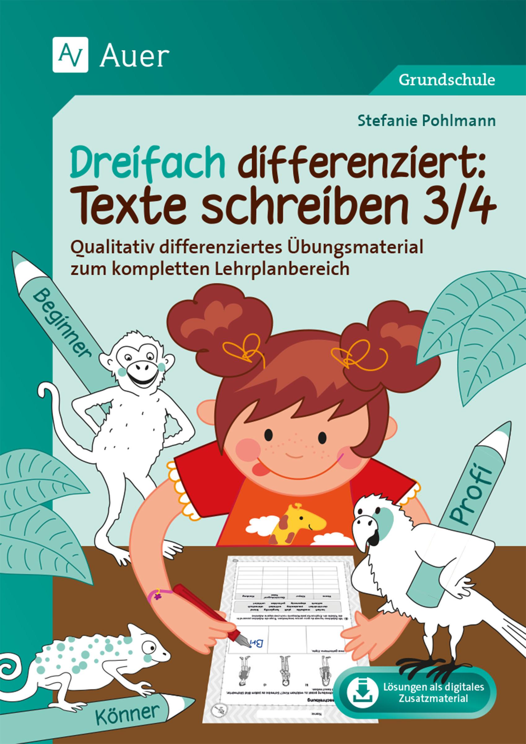 Vorderes Coverbild Dreifach differenziert: Texte schreiben 3/4