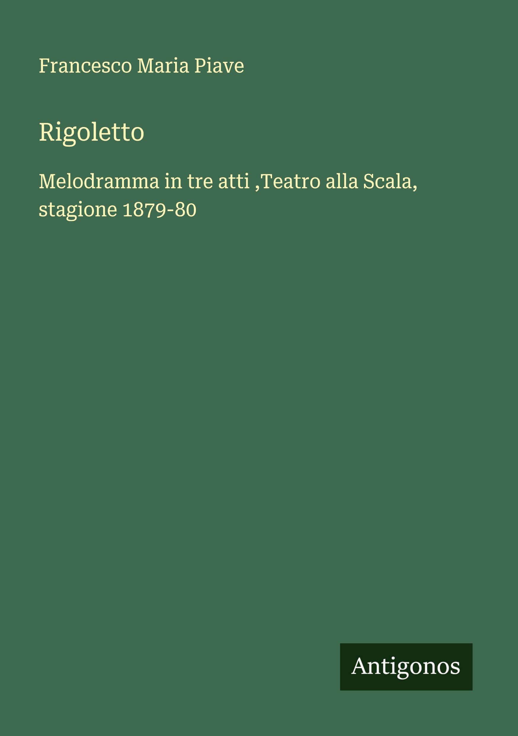 Vorderes Coverbild Rigoletto