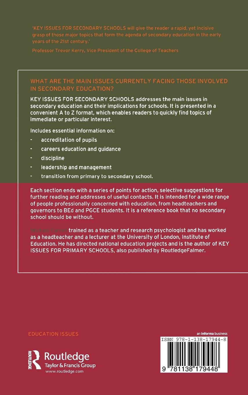 Rückseitencover Key Issues for Secondary Schools