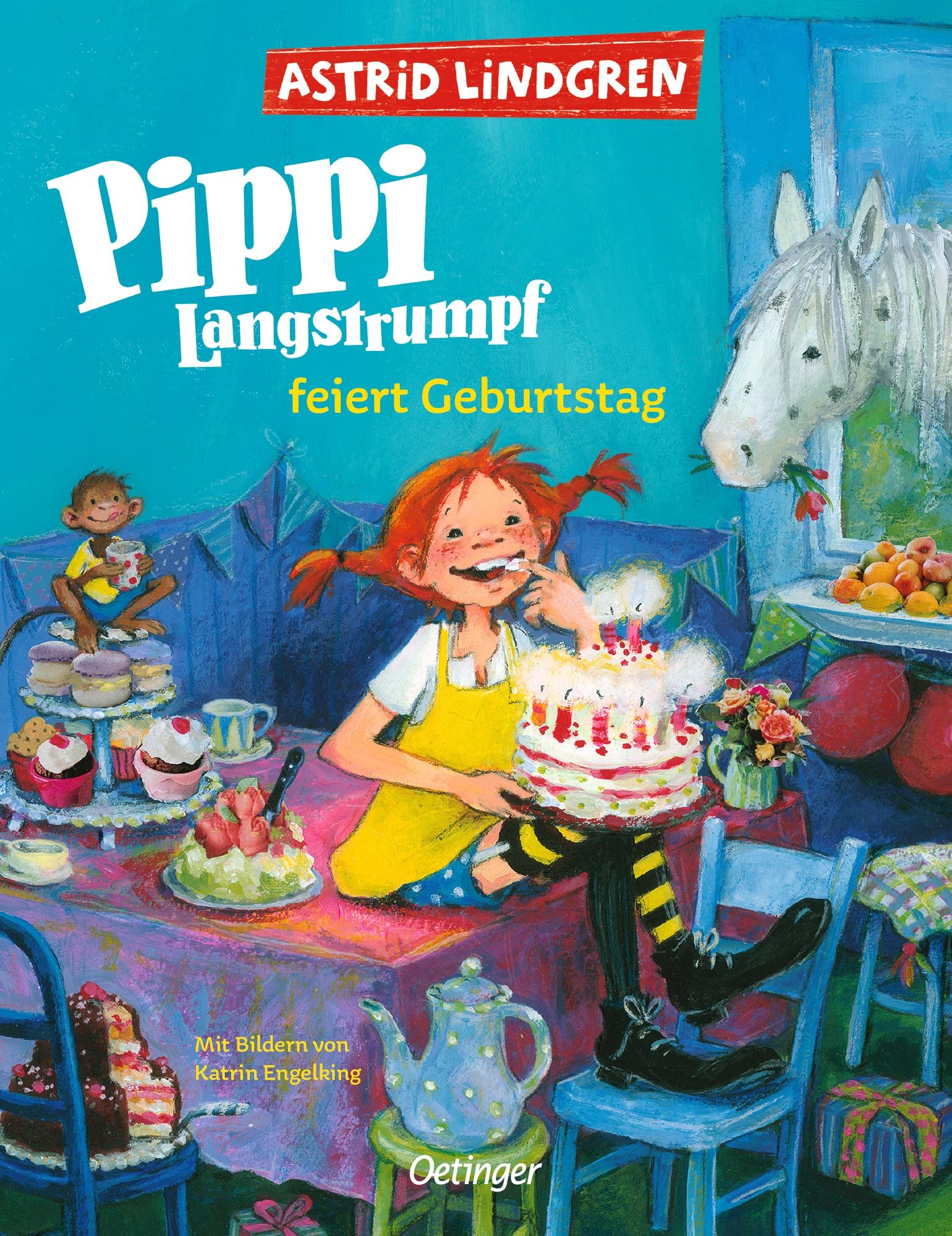 Vorderes Coverbild Pippi Langstrumpf feiert Geburtstag