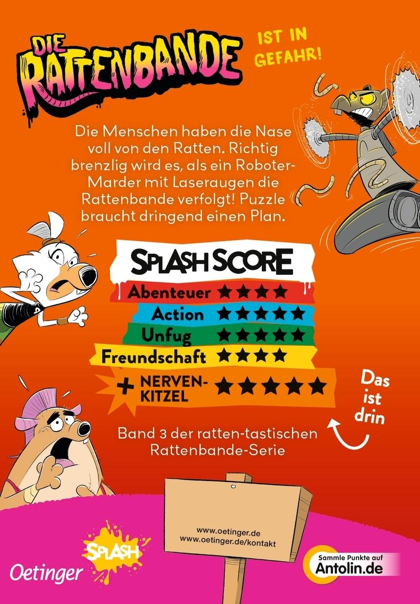 Rückseitencover Die Rattenbande 3. Achtung, Falle!