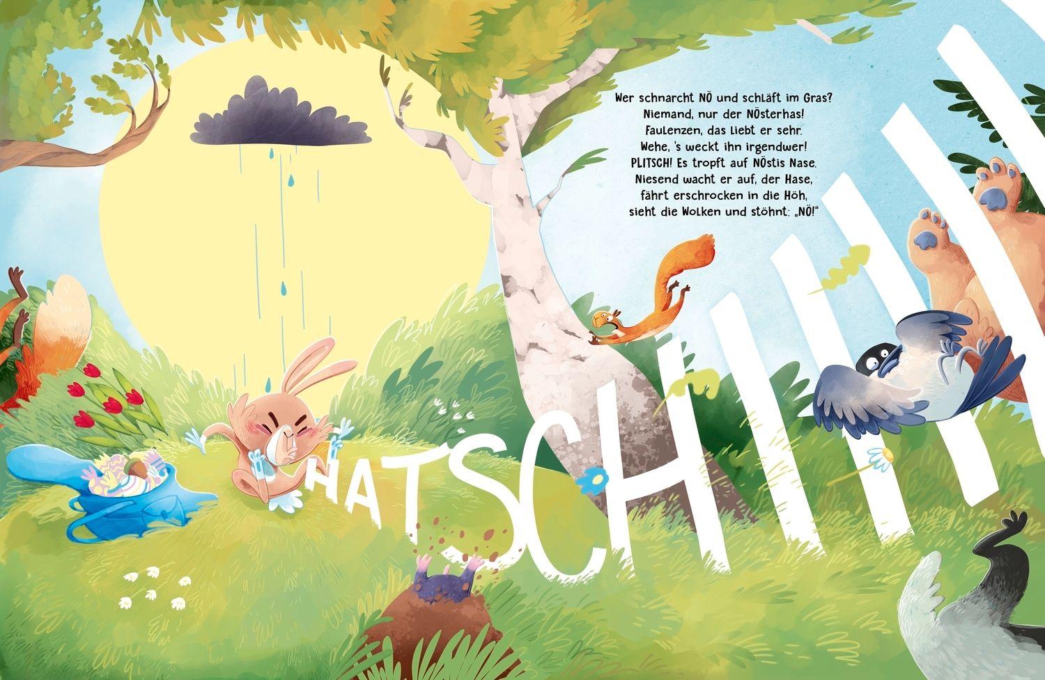 Beispielinhalt (Bild) Der NÖsterhase. Ach du dickes Ei!