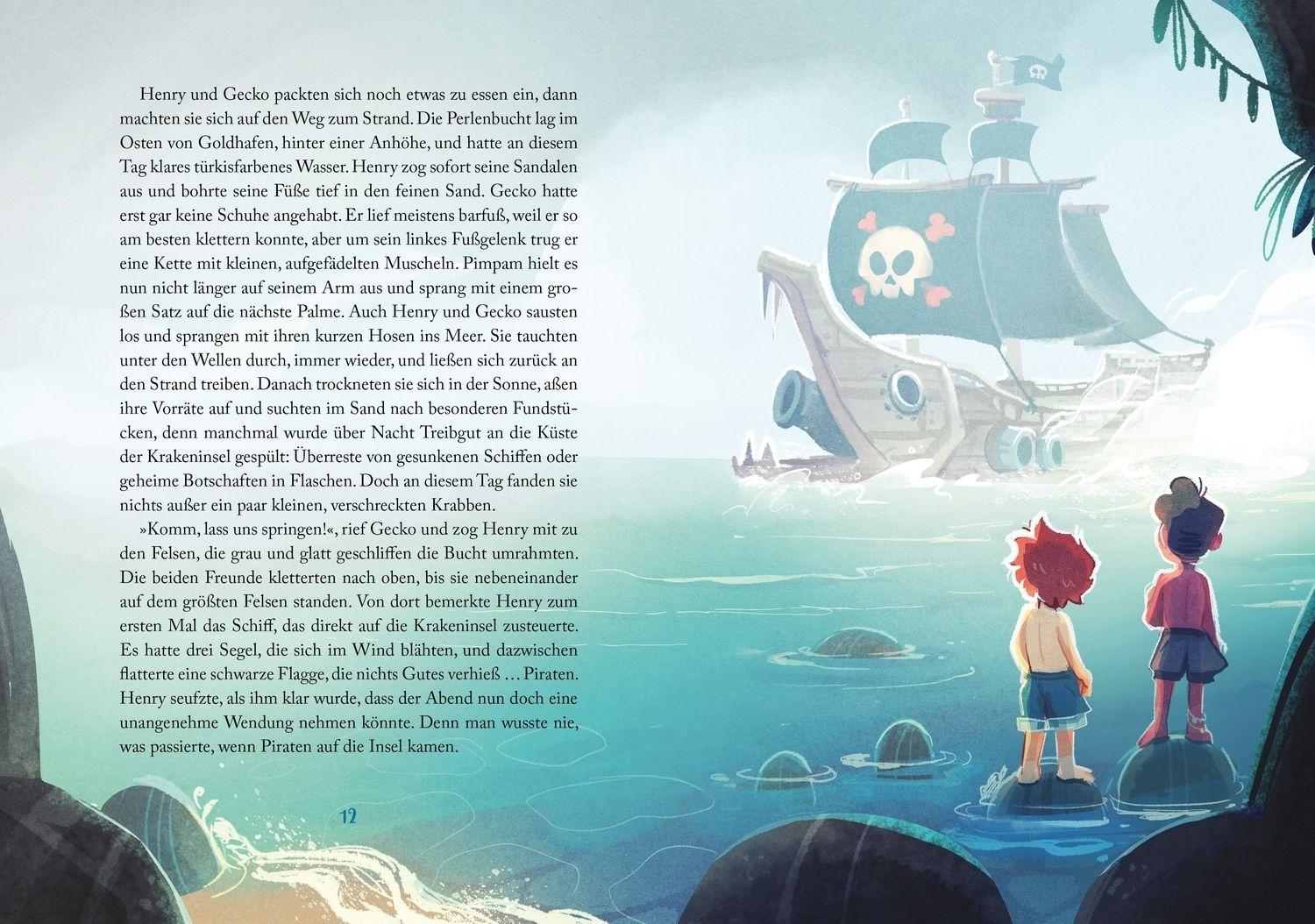 Beispielinhalt (Bild) Die Krakeninsel 1. Piraten in Sicht!