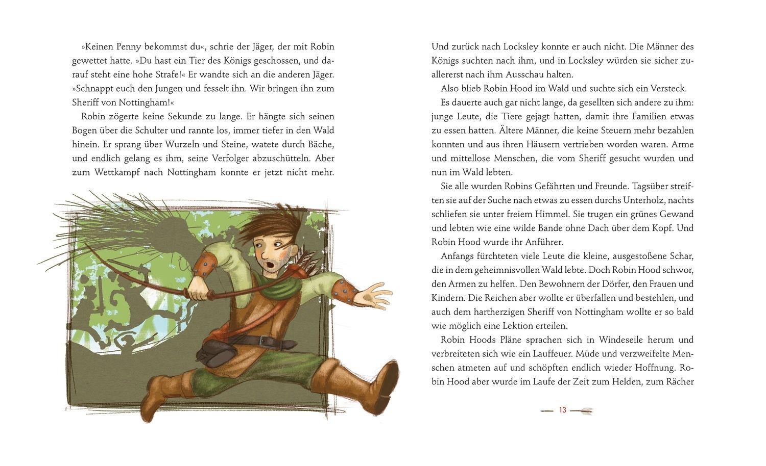 Beispielinhalt (Bild) Klassiker zum Vorlesen. Robin Hood
