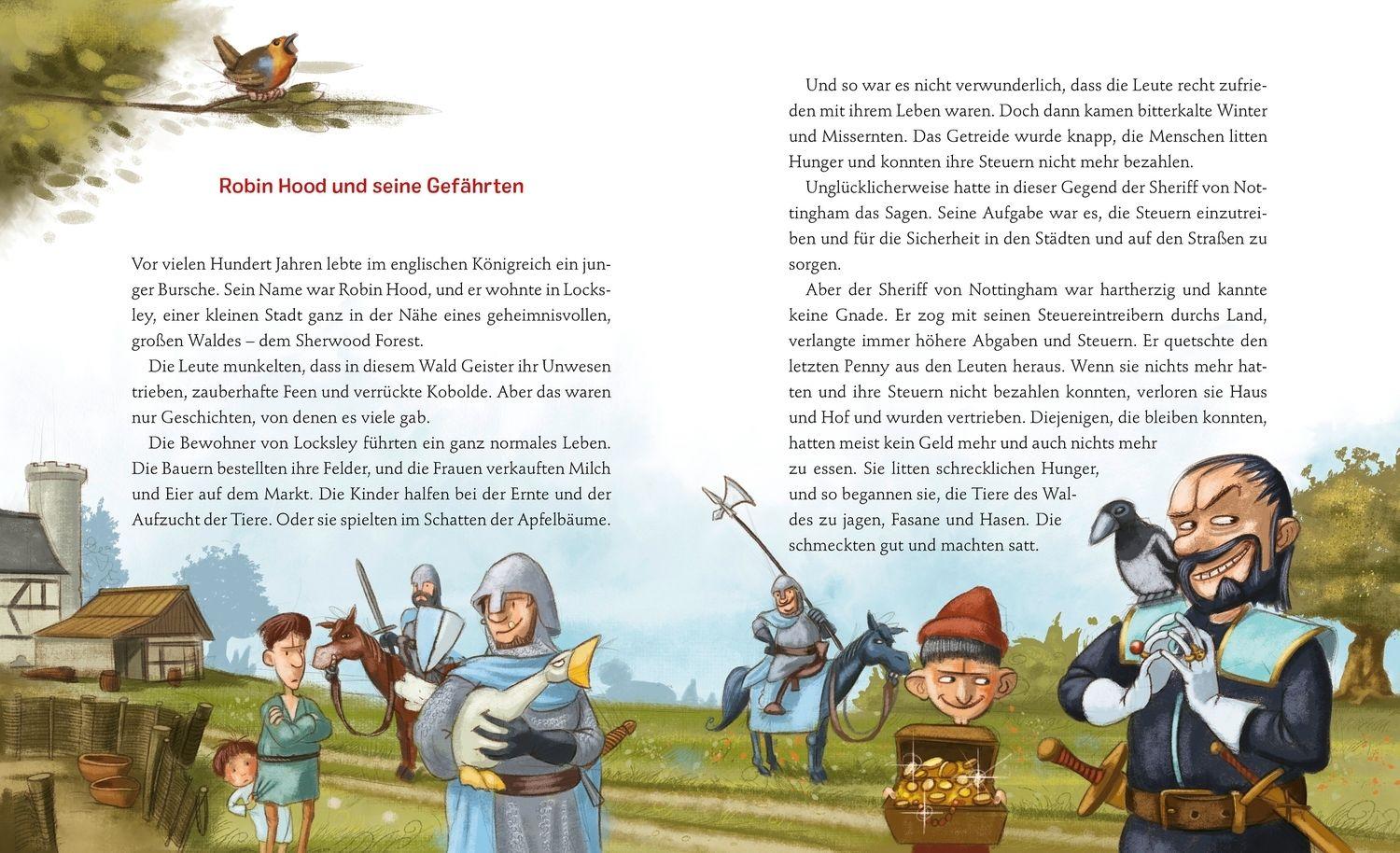 Beispielinhalt (Bild) Klassiker zum Vorlesen. Robin Hood