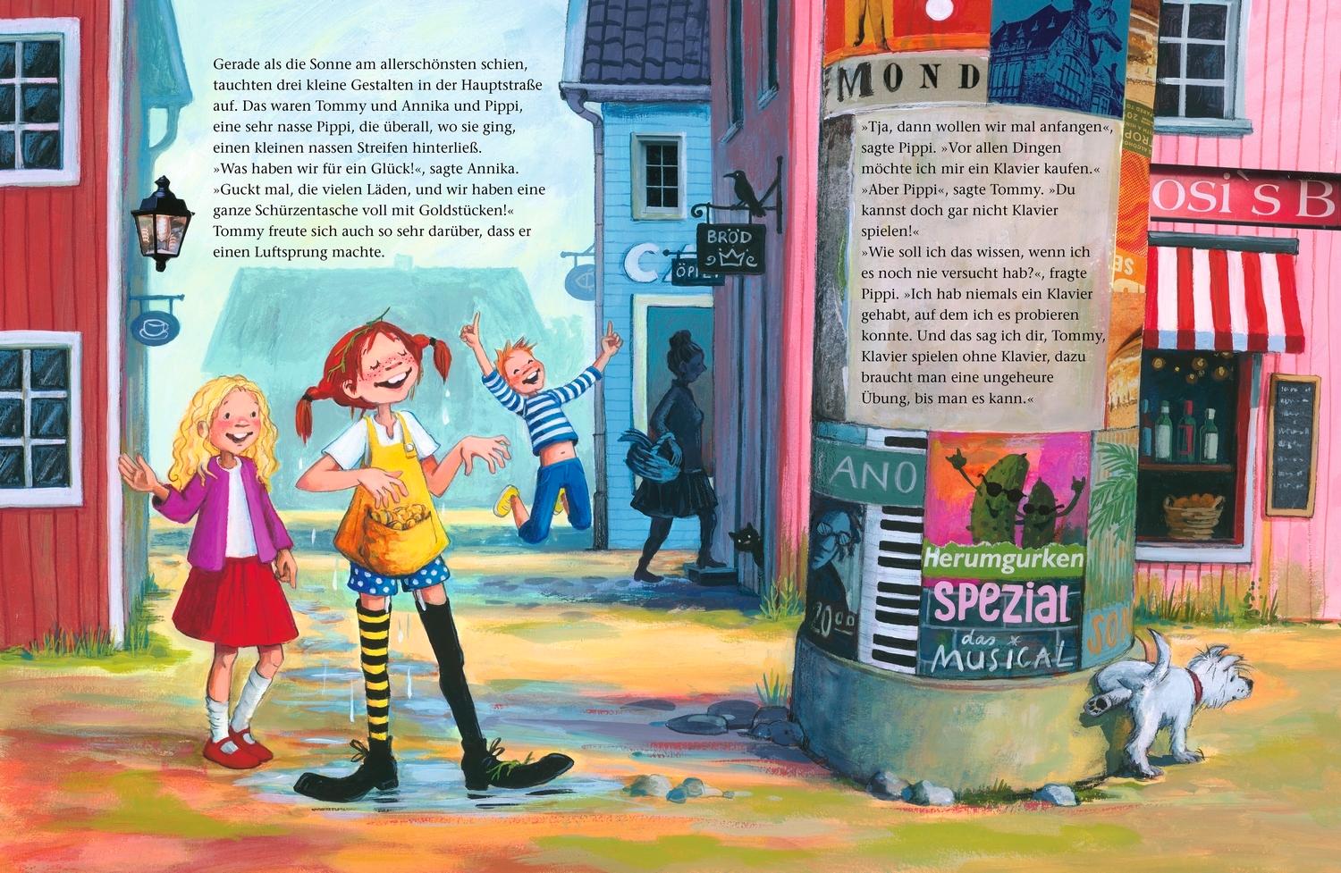 Beispielinhalt (Bild) Pippi Langstrumpf geht einkaufen