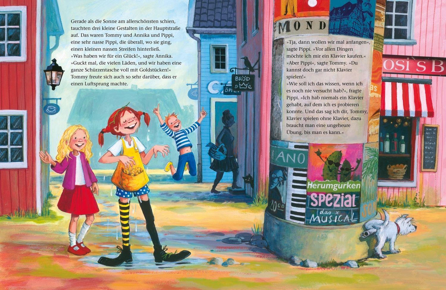 Beispielinhalt (Bild) Pippi Langstrumpf geht einkaufen