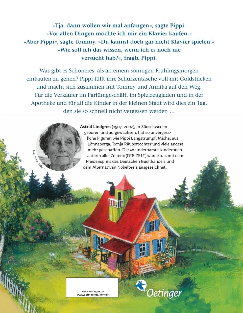 Rückseitencover Pippi Langstrumpf geht einkaufen