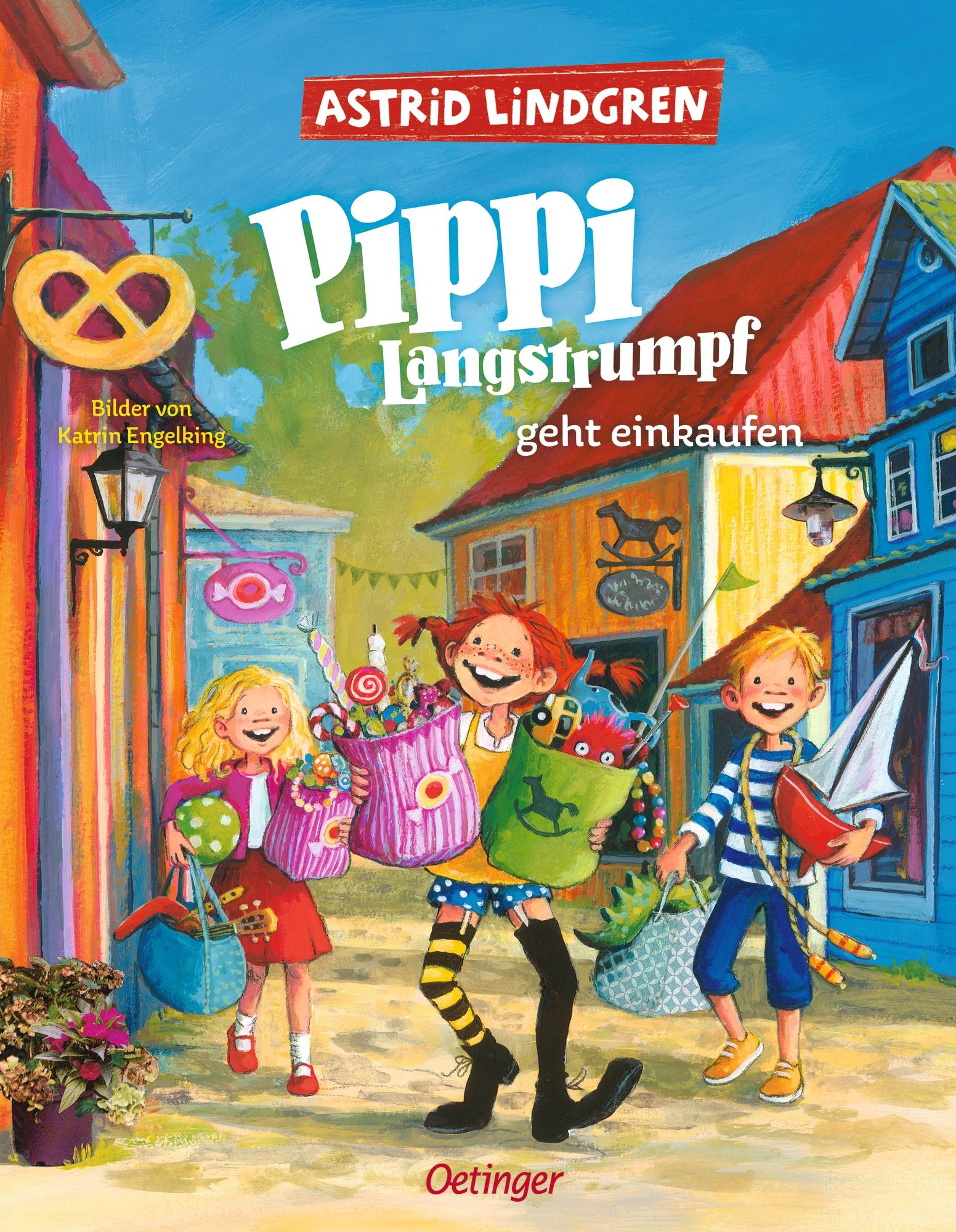Vorderes Coverbild Pippi Langstrumpf geht einkaufen