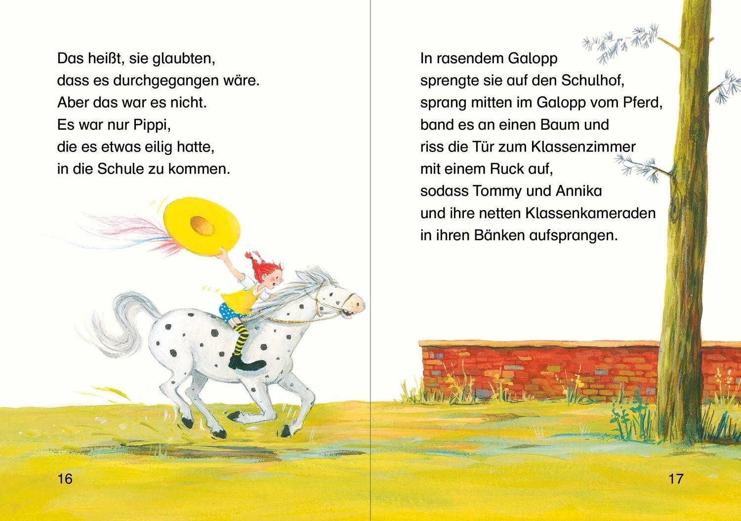 Beispielinhalt (Bild) Pippi geht in die Schule