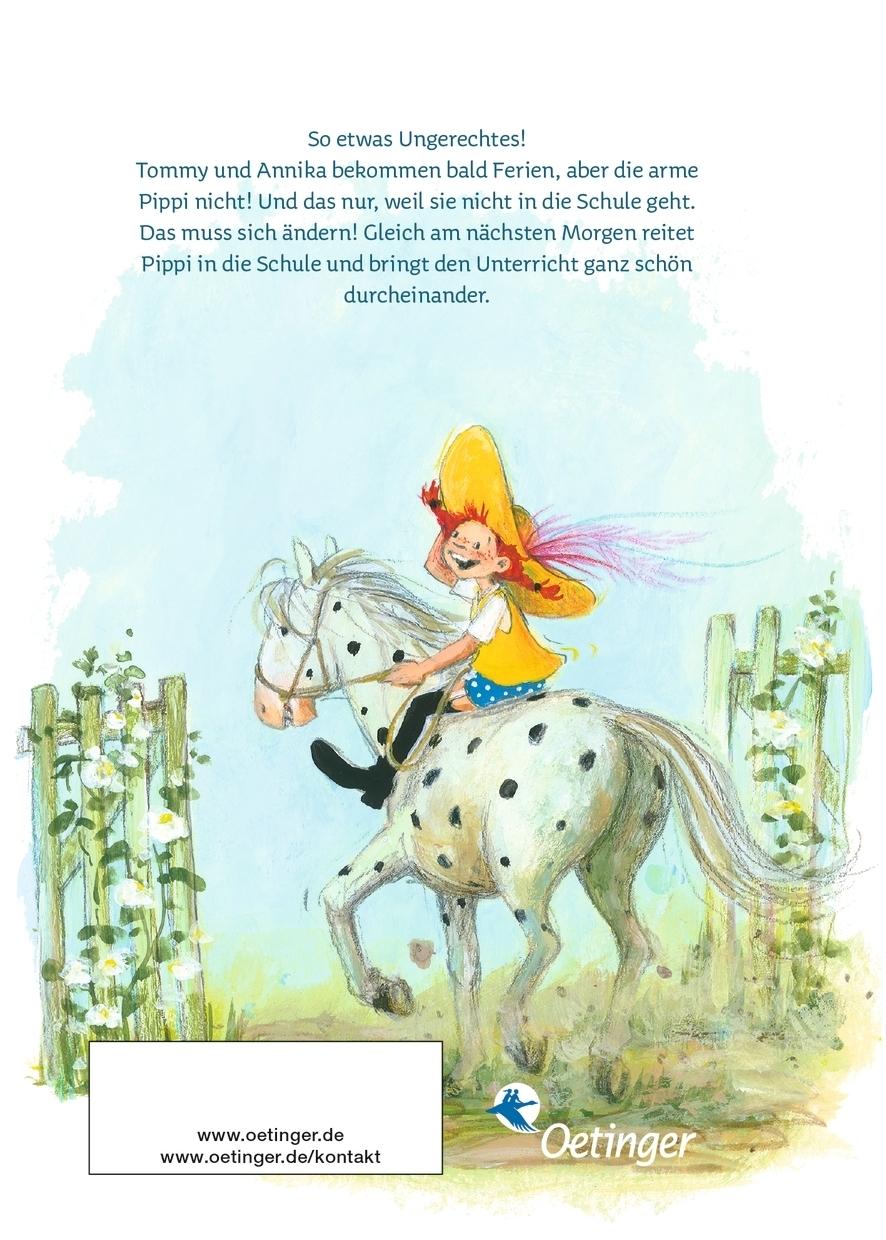 Rückseitencover Pippi geht in die Schule