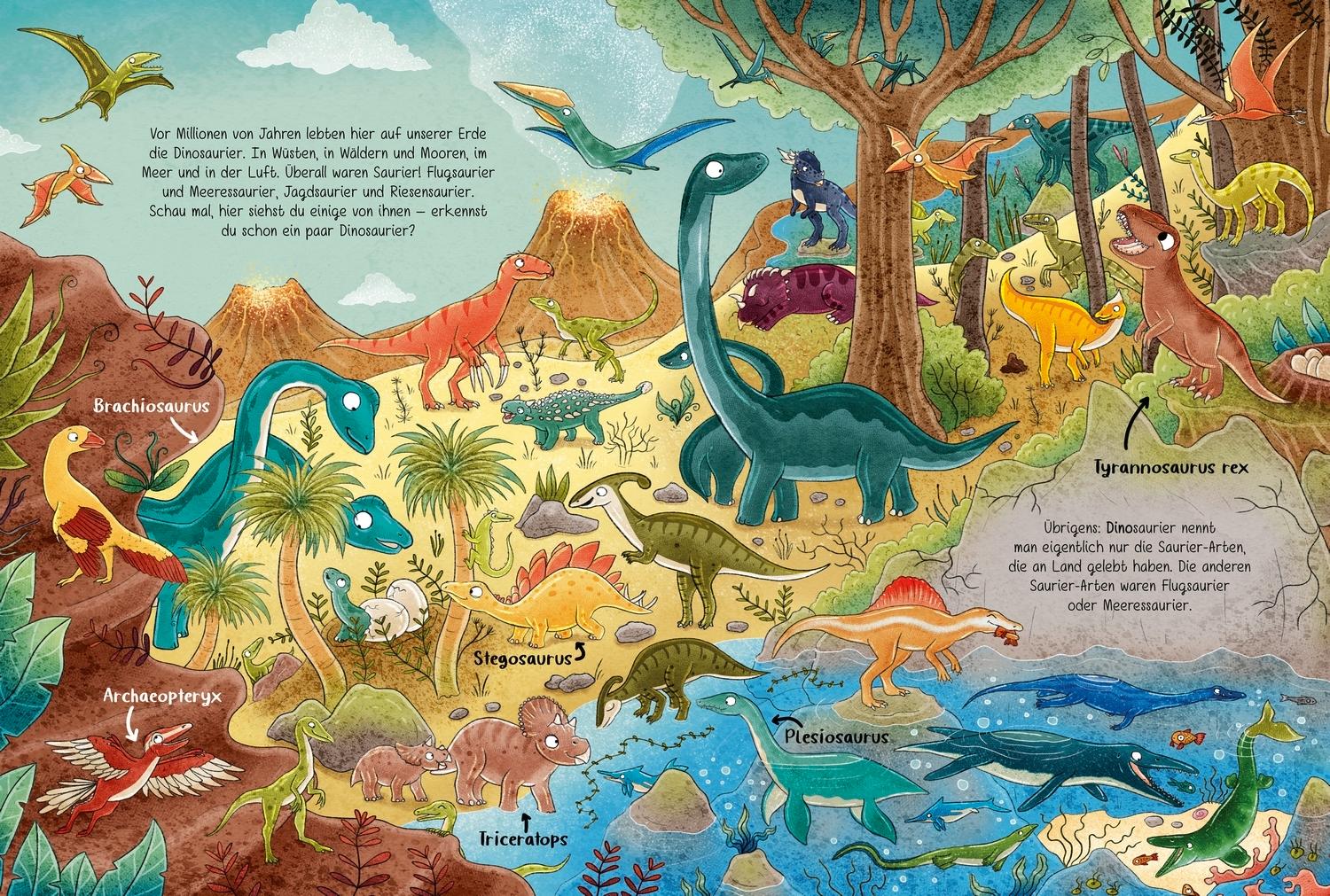 Beispielinhalt (Bild) 101 Dinos und alles, was du über sie wissen musst!