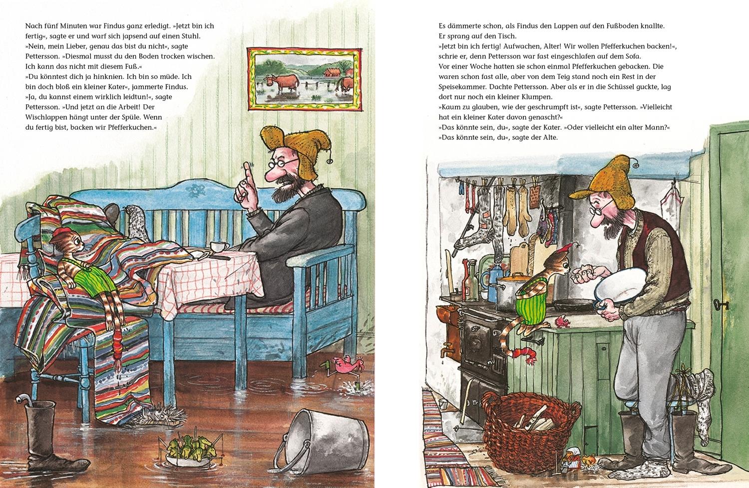 Beispielinhalt (Bild) God Jul! Weihnachten mit Pippi Langstrumpf, Pettersson und Findus, Lotta und Mama Muh