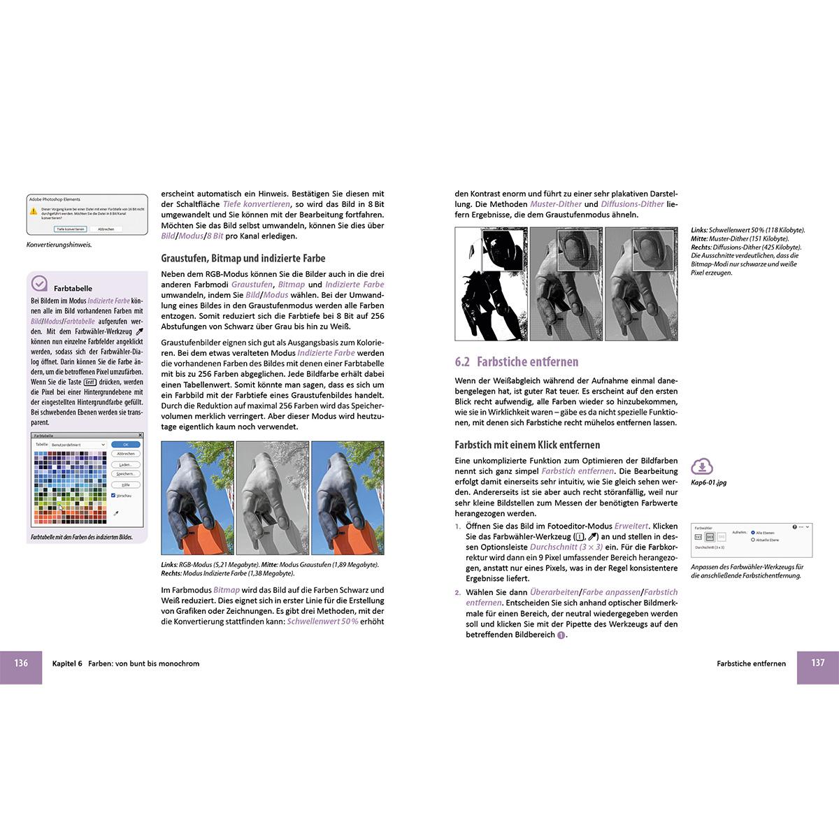 Beispielinhalt (Bild) Photoshop Elements 2025 - Das umfangreiche Praxisbuch