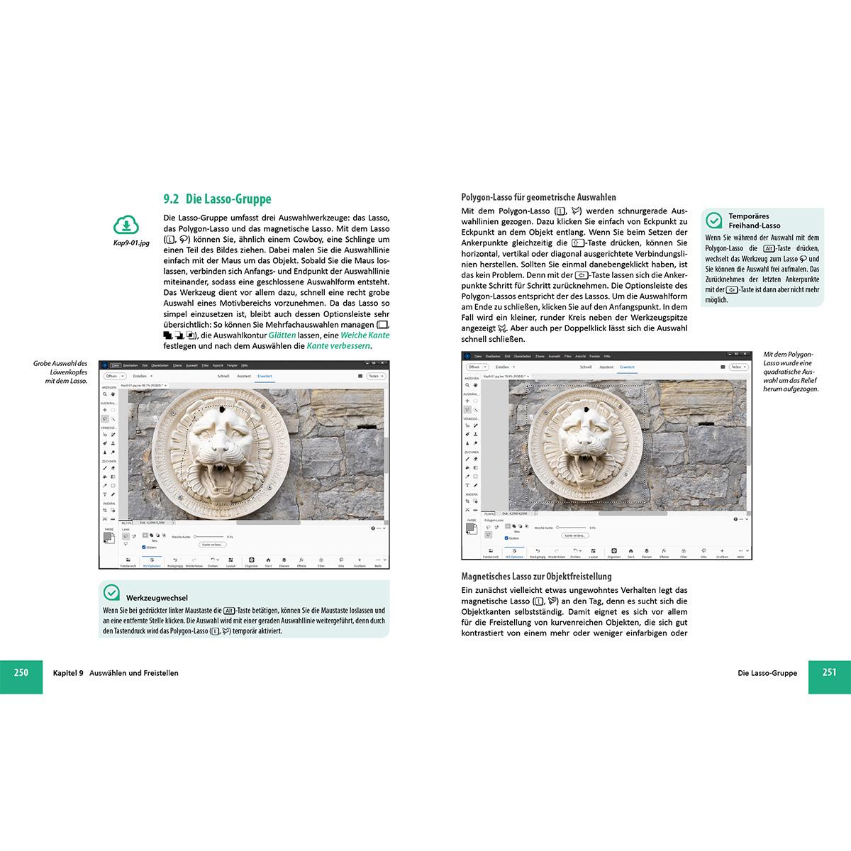 Beispielinhalt (Bild) Photoshop Elements 2025 - Das umfangreiche Praxisbuch
