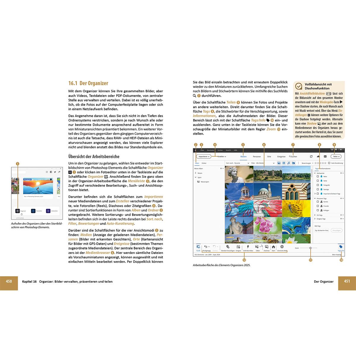 Beispielinhalt (Bild) Photoshop Elements 2025 - Das umfangreiche Praxisbuch