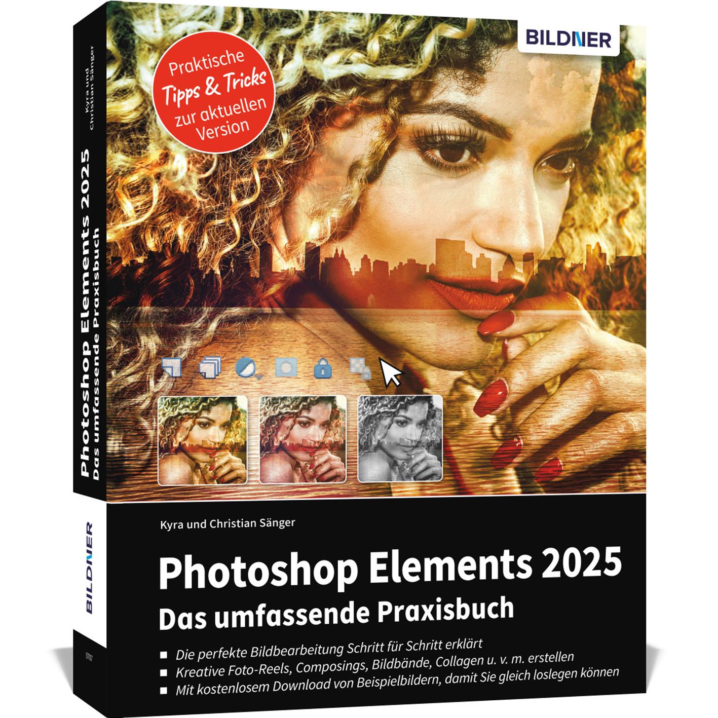 Vorderes Coverbild Photoshop Elements 2025 - Das umfangreiche Praxisbuch