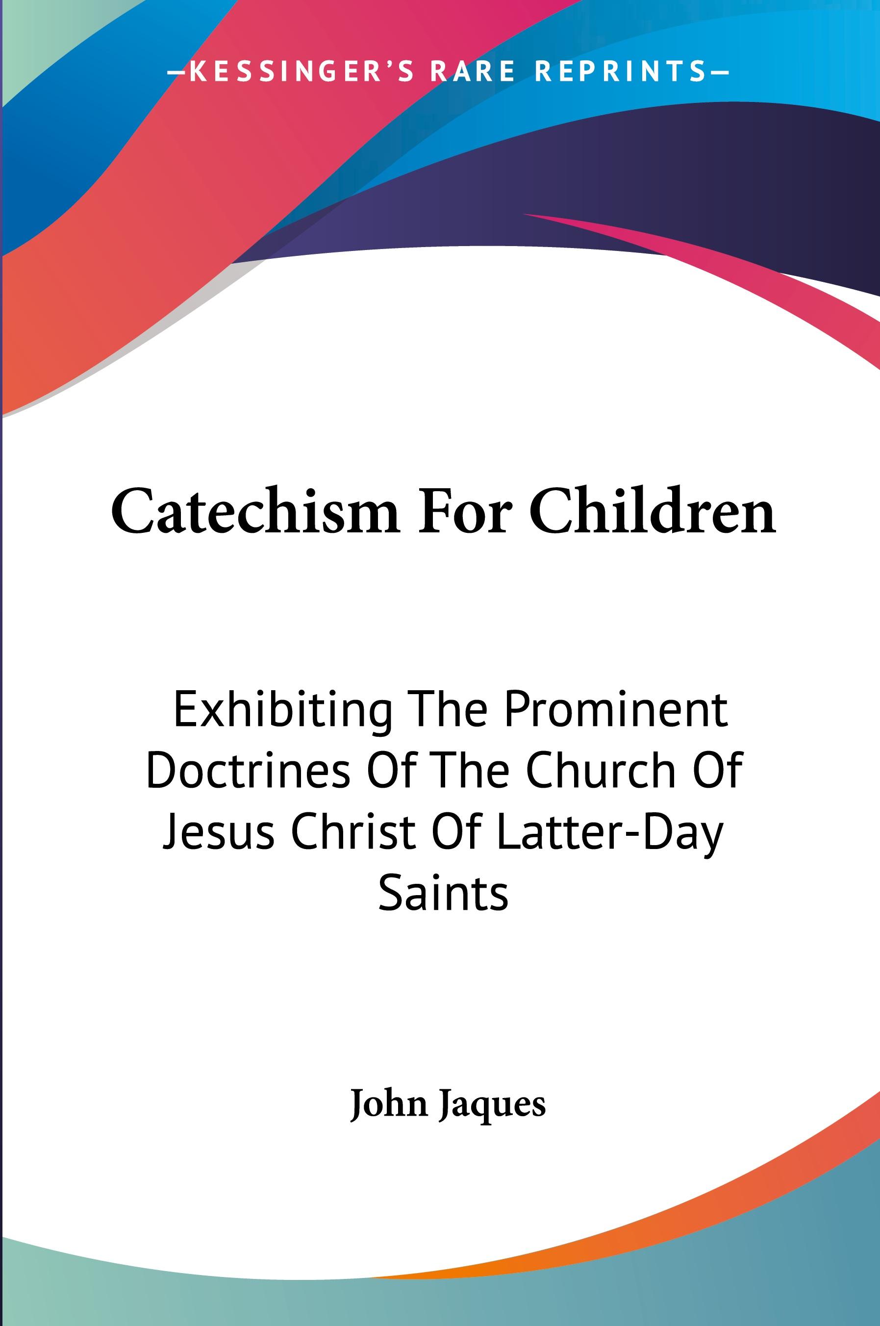 Vorderes Coverbild Catechism For Children