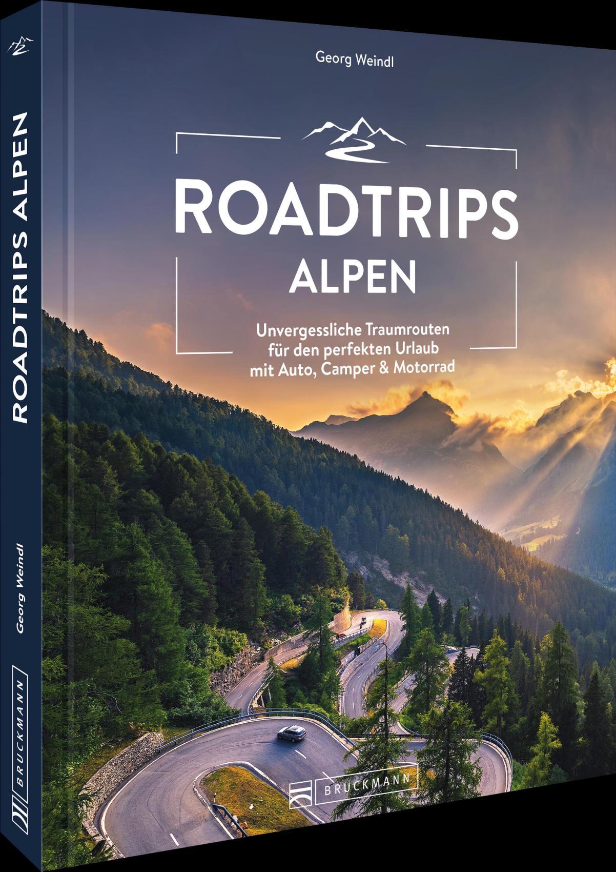 Vorderes Coverbild Roadtrips Alpen