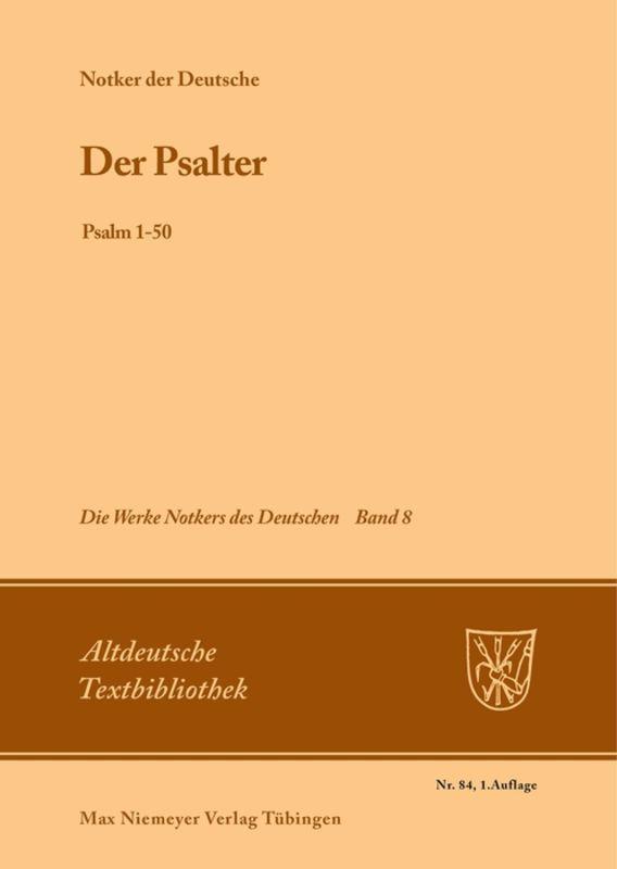 Vorderes Coverbild Der Psalter