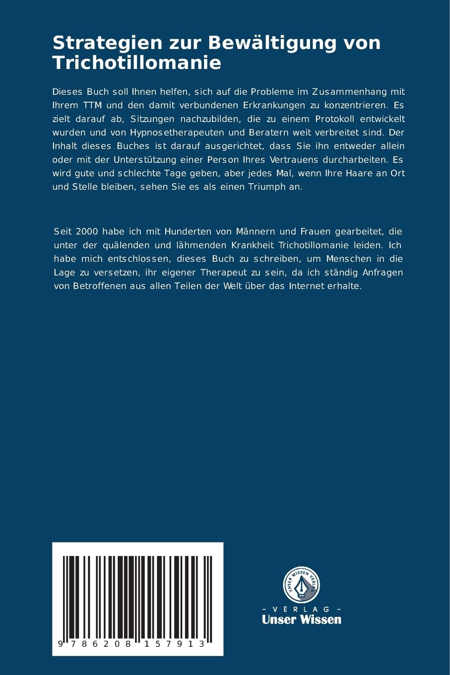 Rückseitencover Strategien zur Bewältigung von Trichotillomanie