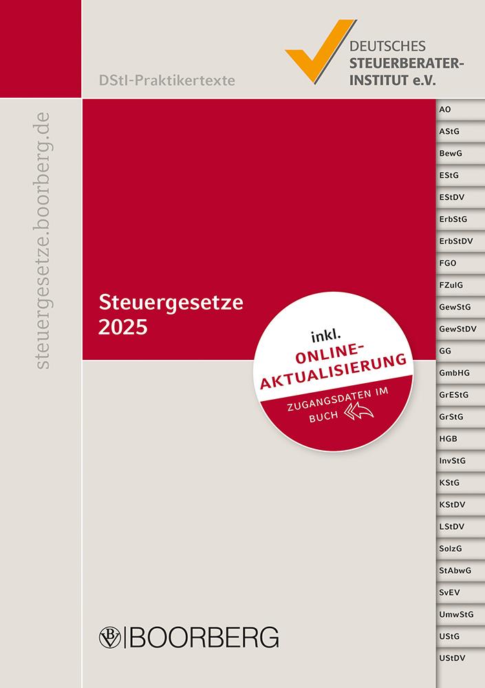 Vorderes Coverbild Steuergesetze 2025