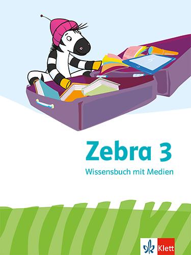 Vorderes Coverbild Zebra 3. Wissensbuch Klasse 3
