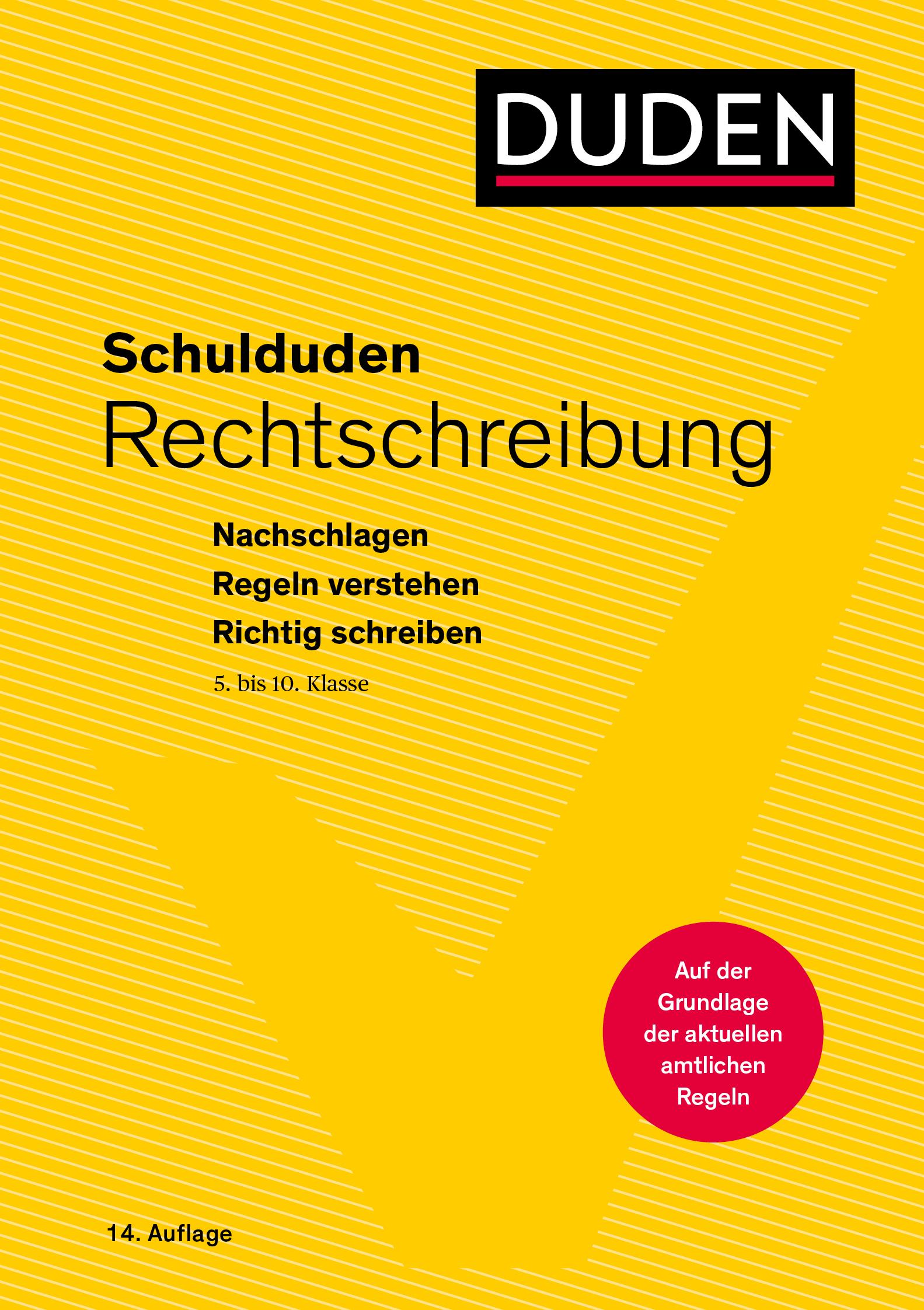Vorderes Coverbild Schulduden Rechtschreibung