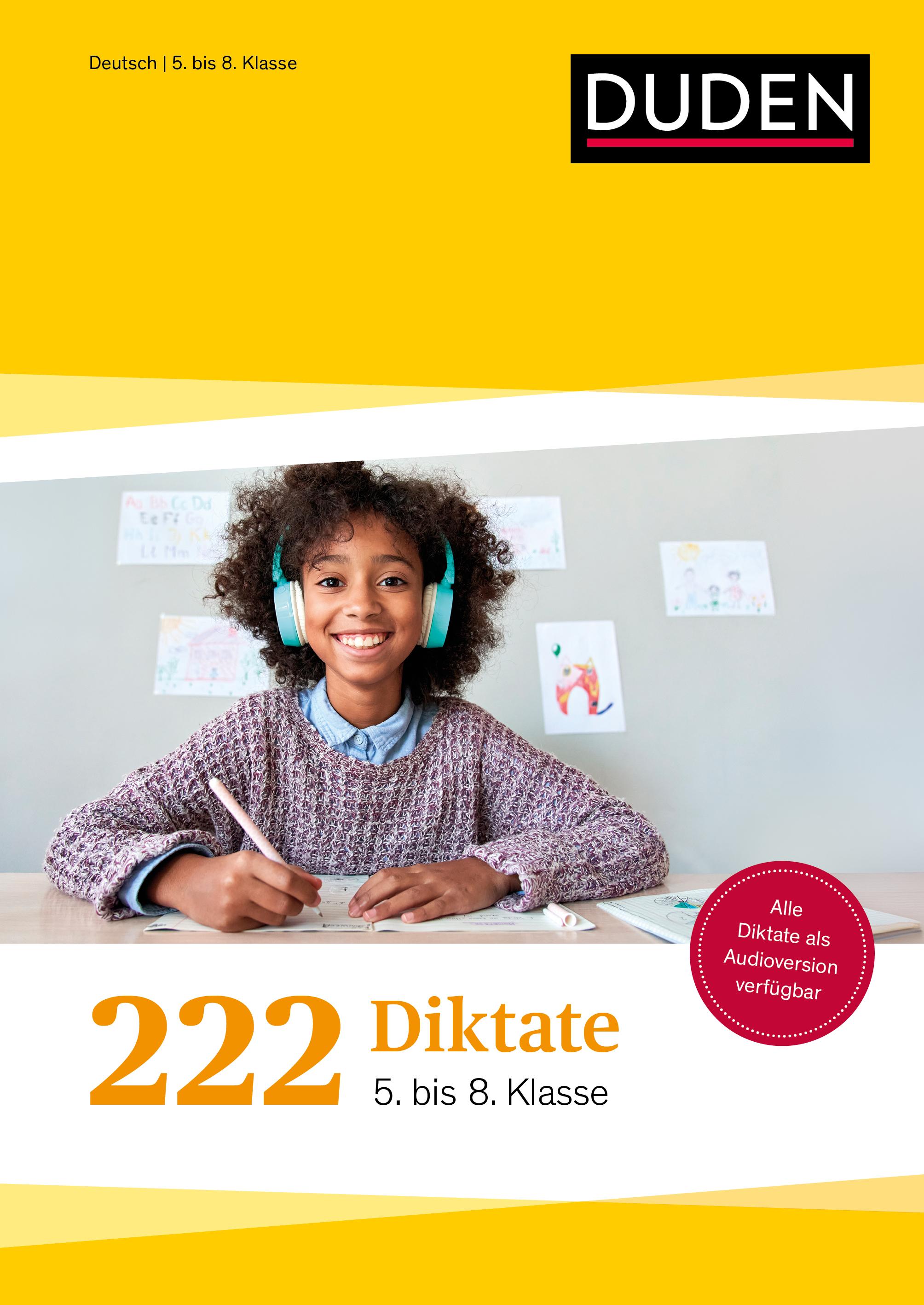 Vorderes Coverbild 222 Diktate - 5. bis 8. Klasse