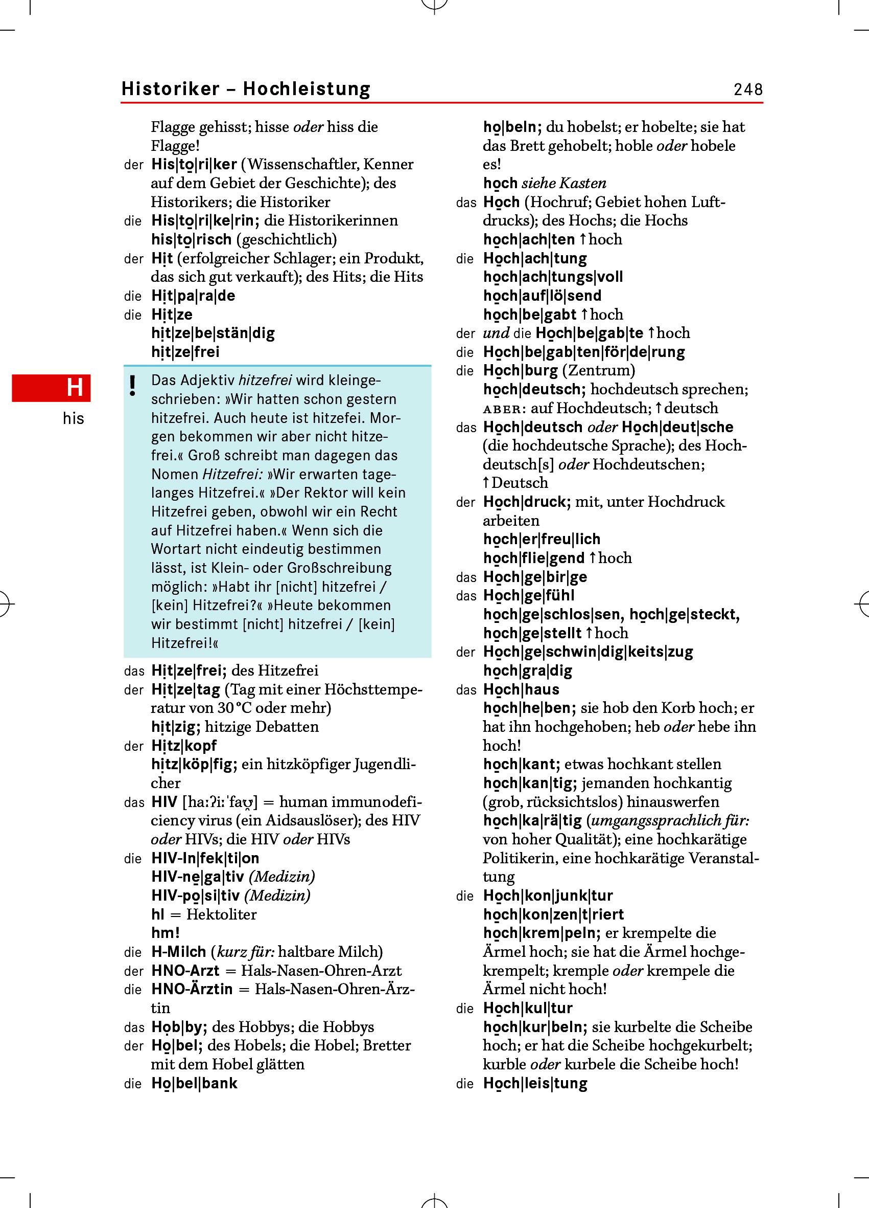 Beispielinhalt (Bild) Schulduden Rechtschreibung (gebunden)