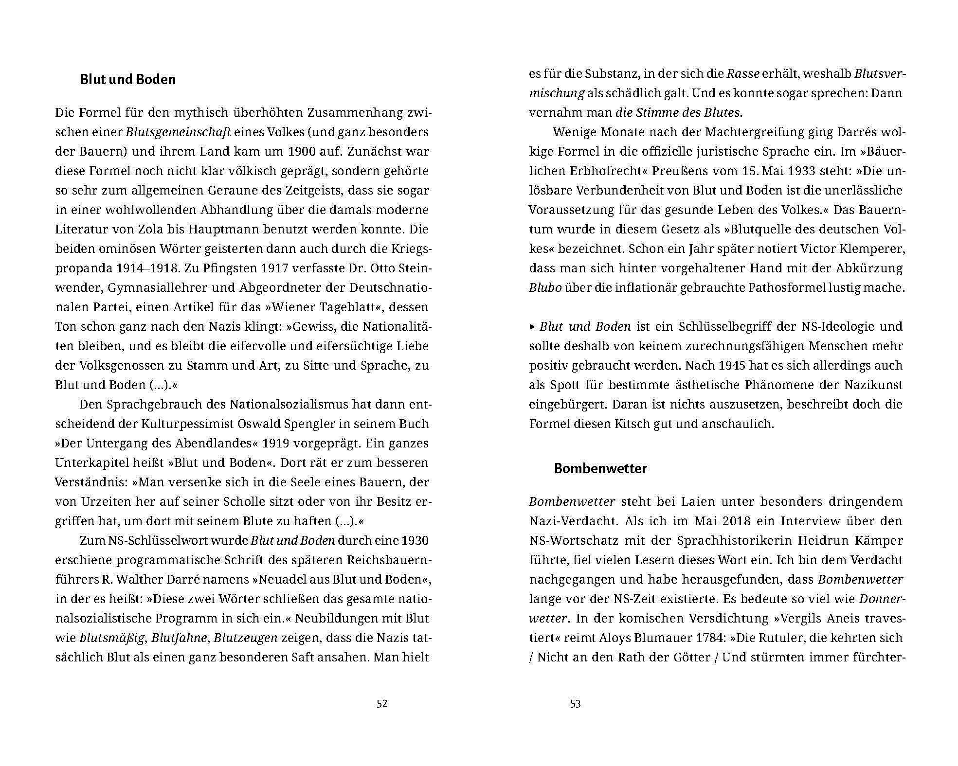 Beispielinhalt (Bild) Verbrannte Wörter