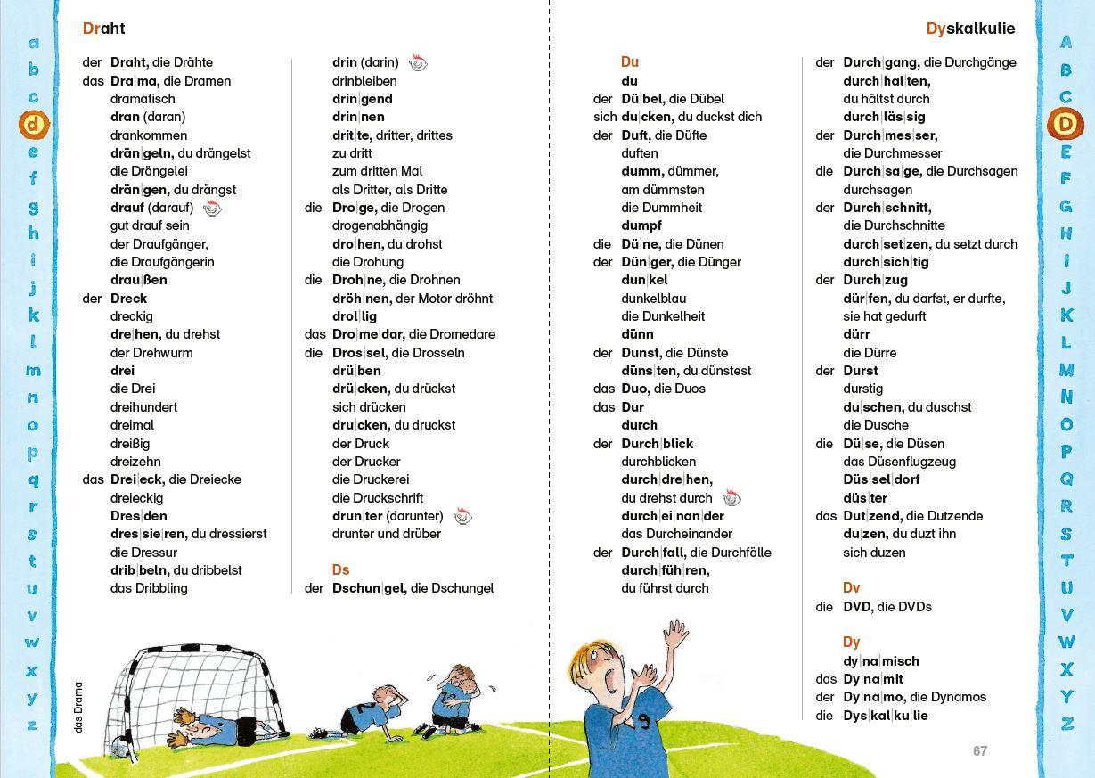 Beispielinhalt (Bild) Duden - Das Grundschulwörterbuch