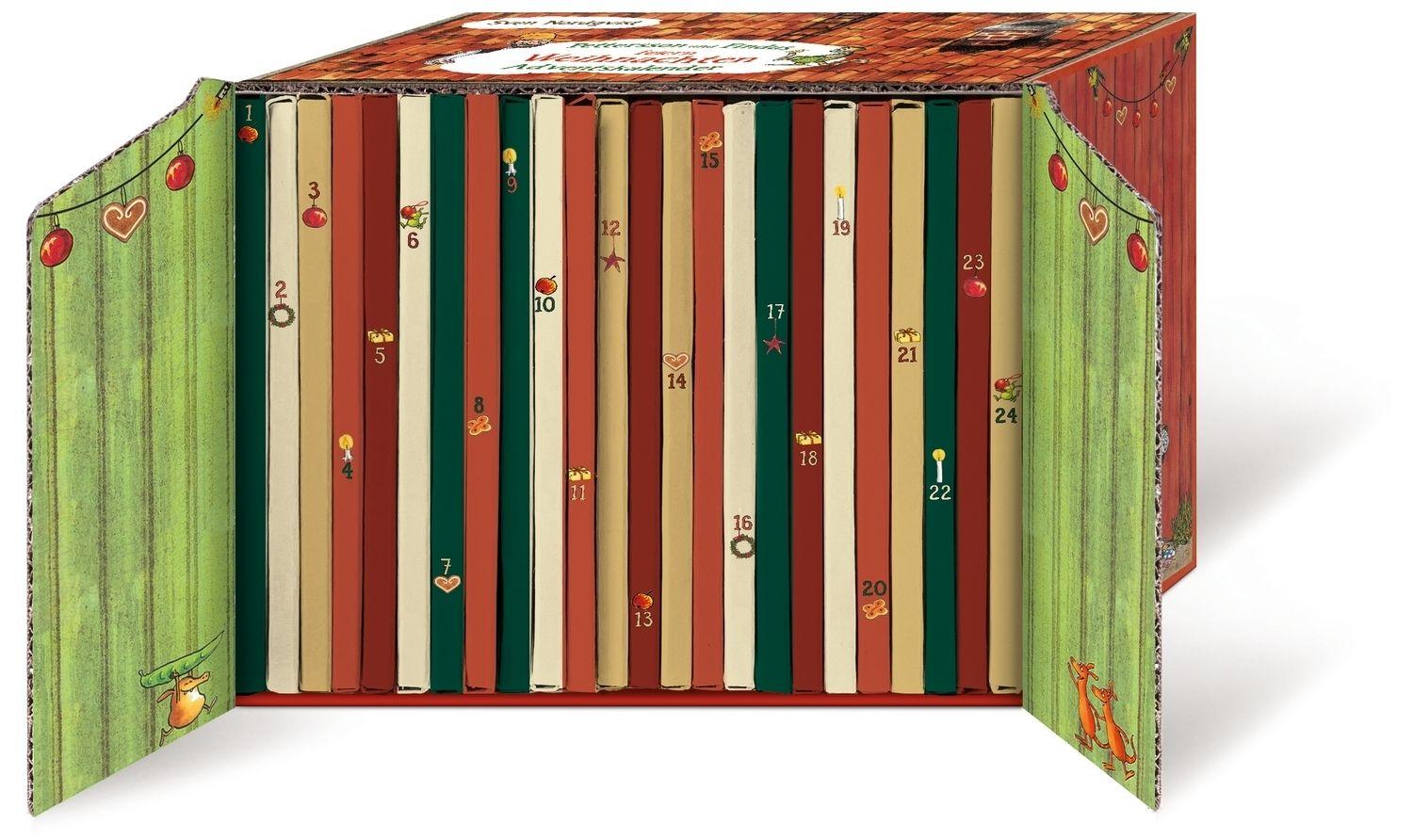 Beispielinhalt (Bild) Pettersson und Findus feiern Weihnachten. Adventskalender
