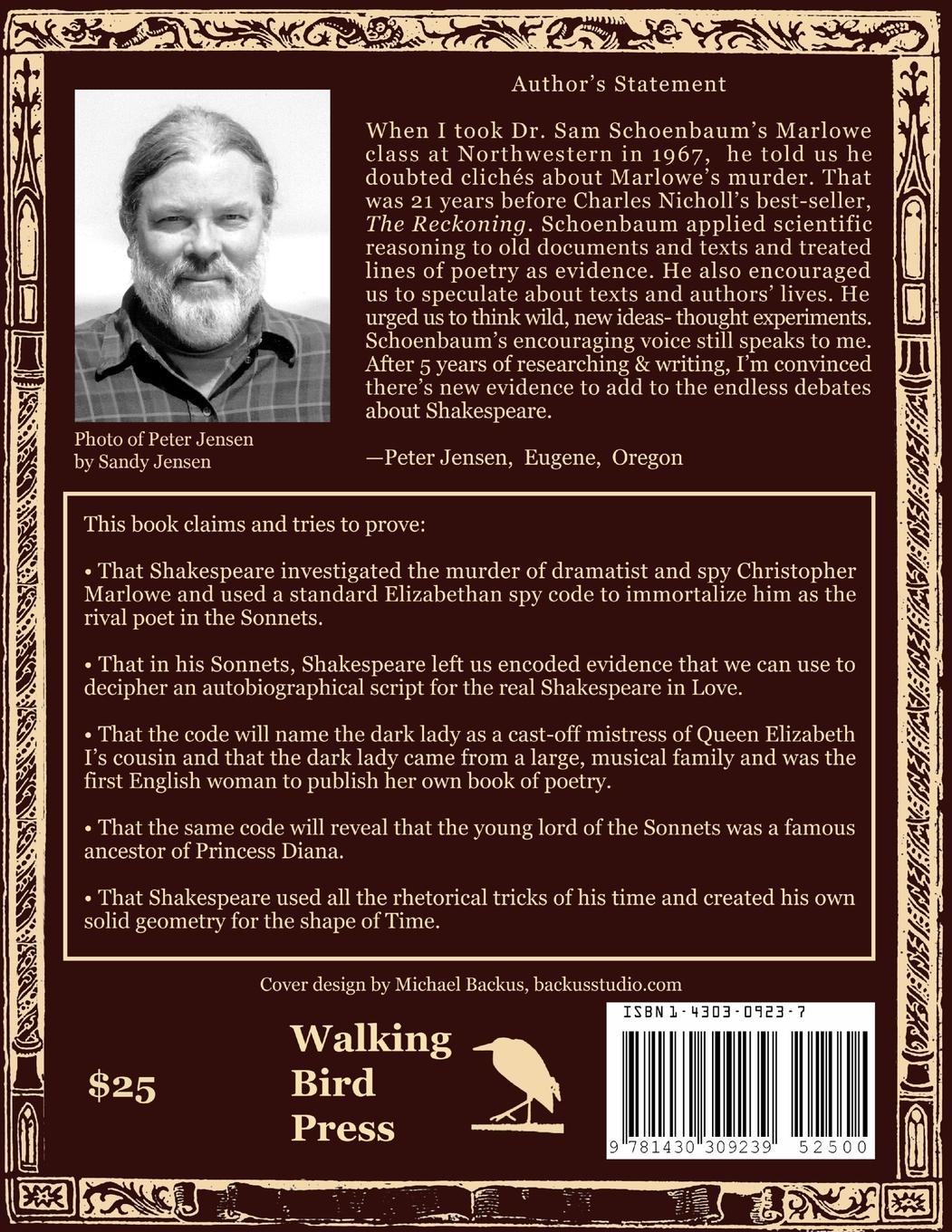 Rückseitencover Secrets of the Sonnets